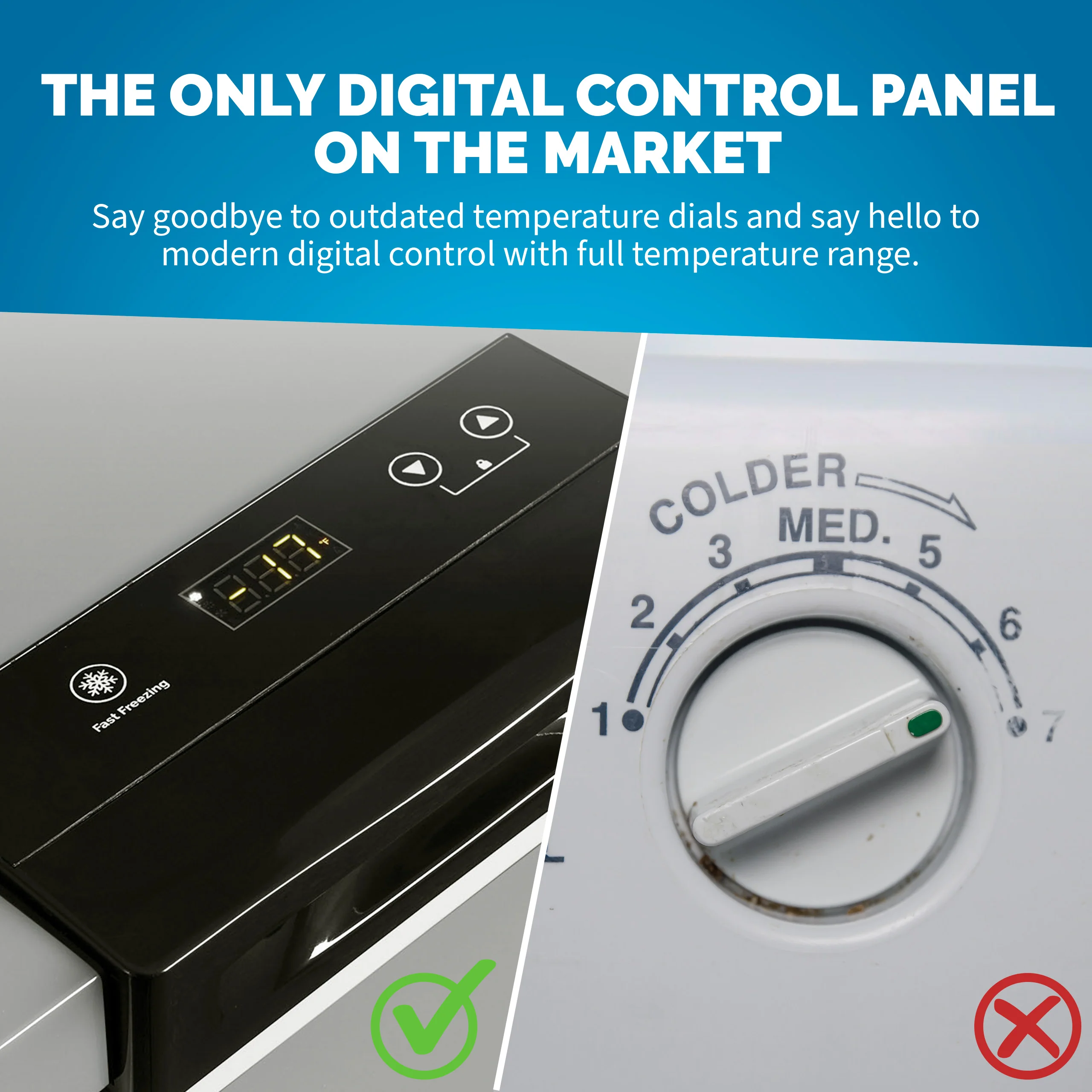 2025 Mini congelador Newair®, 5 pies cúbicos – Gris frío