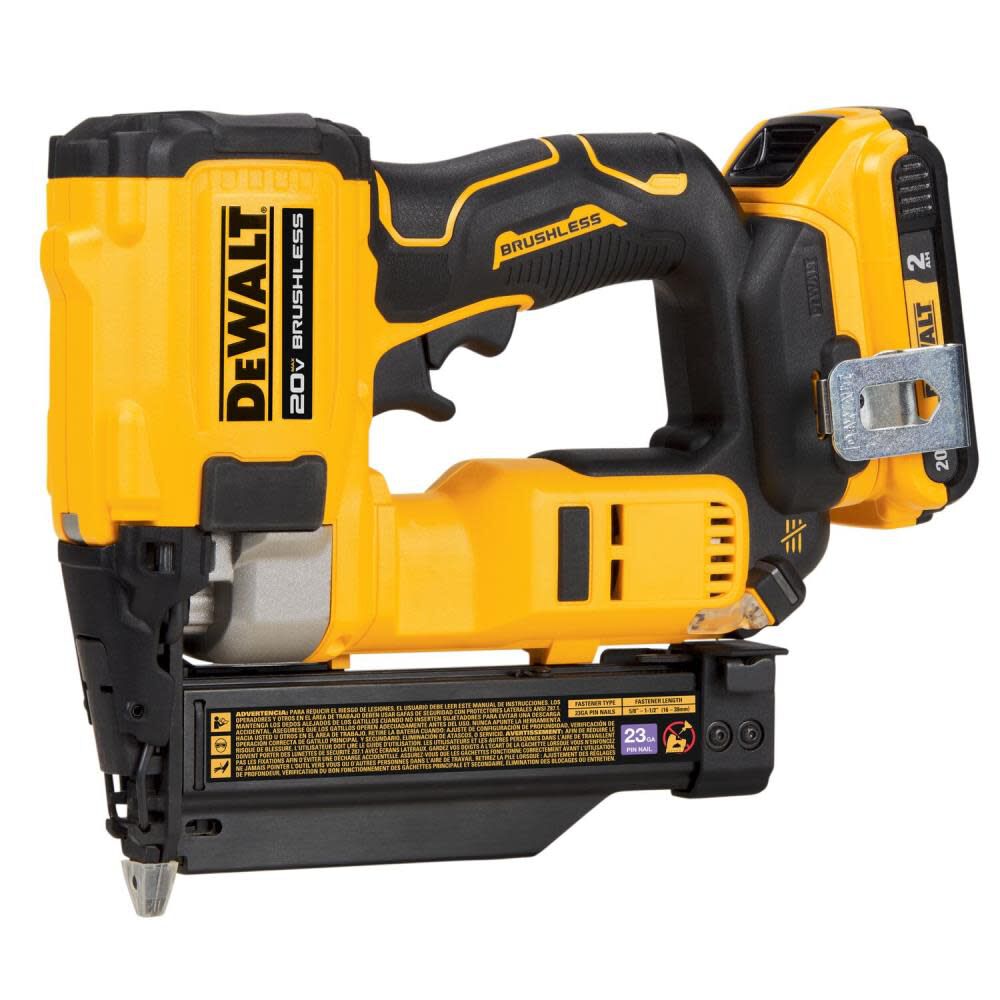 Clavadora de Clavillos 23 Ga. Inalámbrica ATOMIC Compact Series 20V MAX Kit DCN623D1 – DEWALT