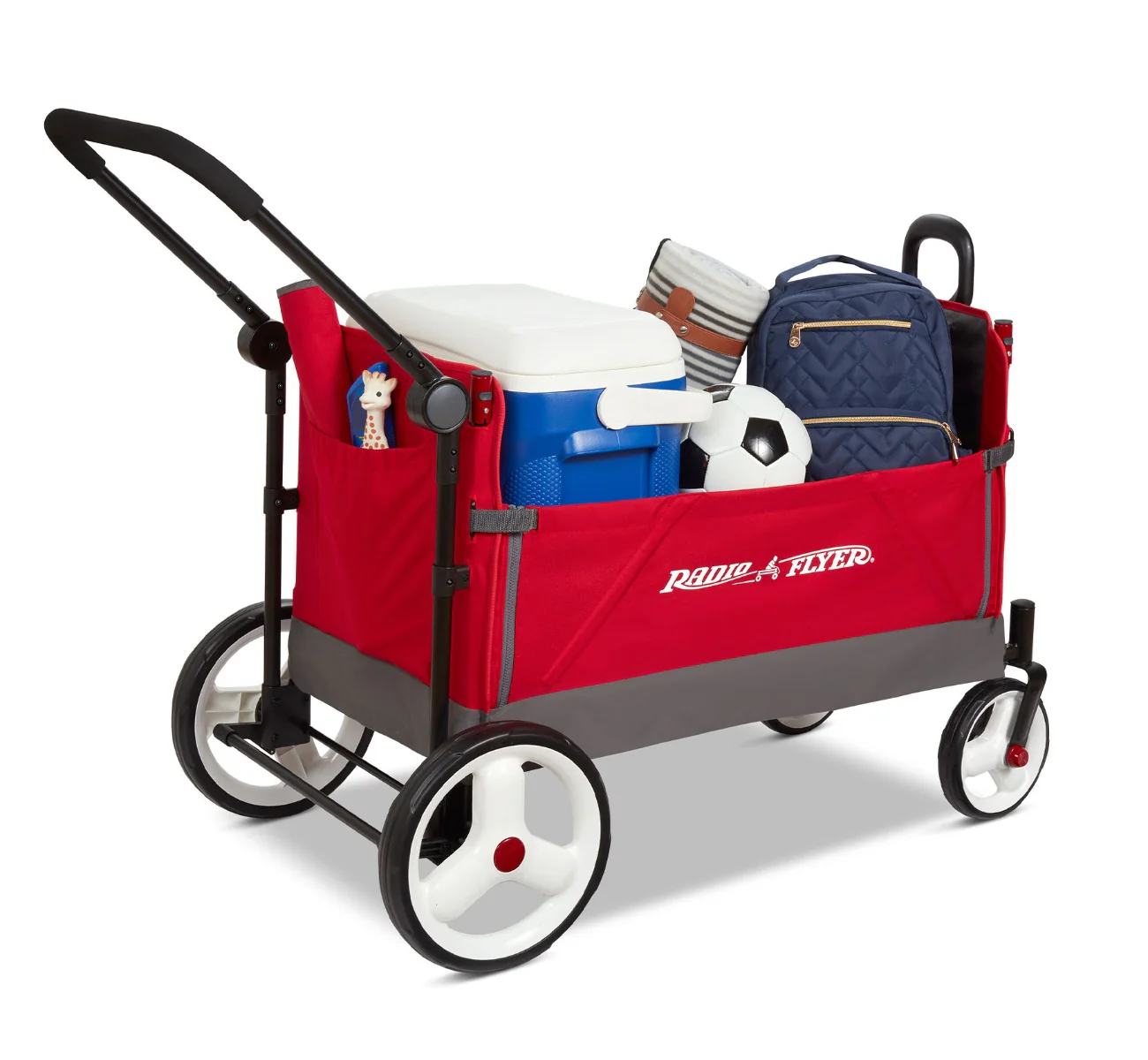 2025 Convertible Stroll 'N Wagon – Dirección Versátil, Plegado Fácil, Seguridad y Comodidad para Toda la Familia