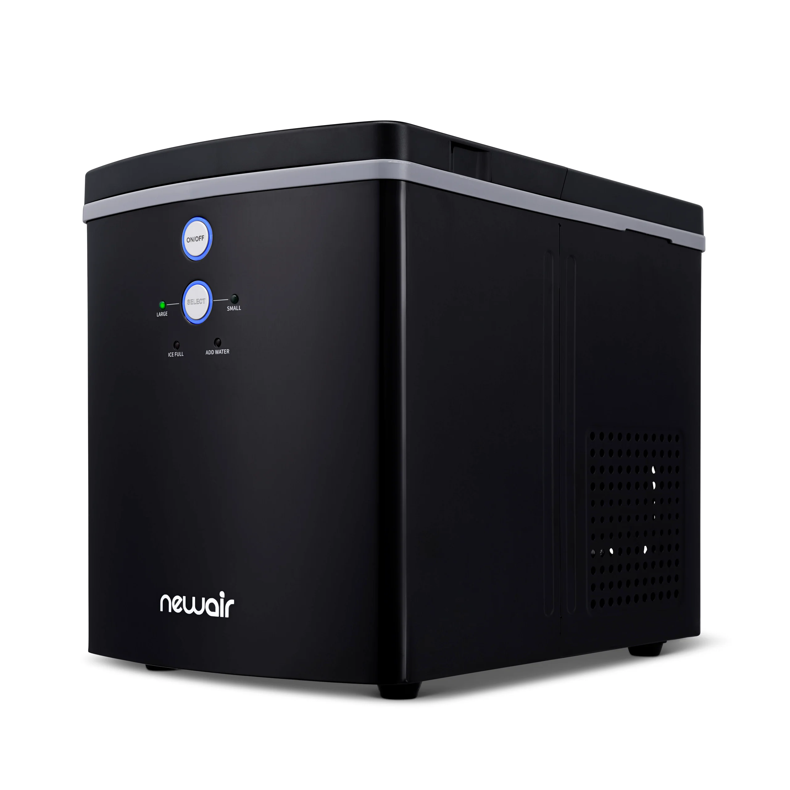 2025 Máquina de Hielo de Encimera Newair® – Cubos de Hielo en Forma de Bala, Negro