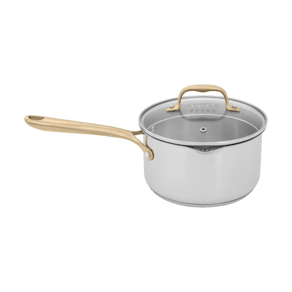 Set de Cocina de 10 Piezas No Tóxico en Acero Inoxidable con 3 Piezas de Cerámica Antiadherente ZLINE (CWSETL-NS-10)