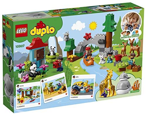 LEGO DUPLO Ciudad Animales del Mundo 10907, Set Exclusivo de Bloques de Construcción (121 Piezas)