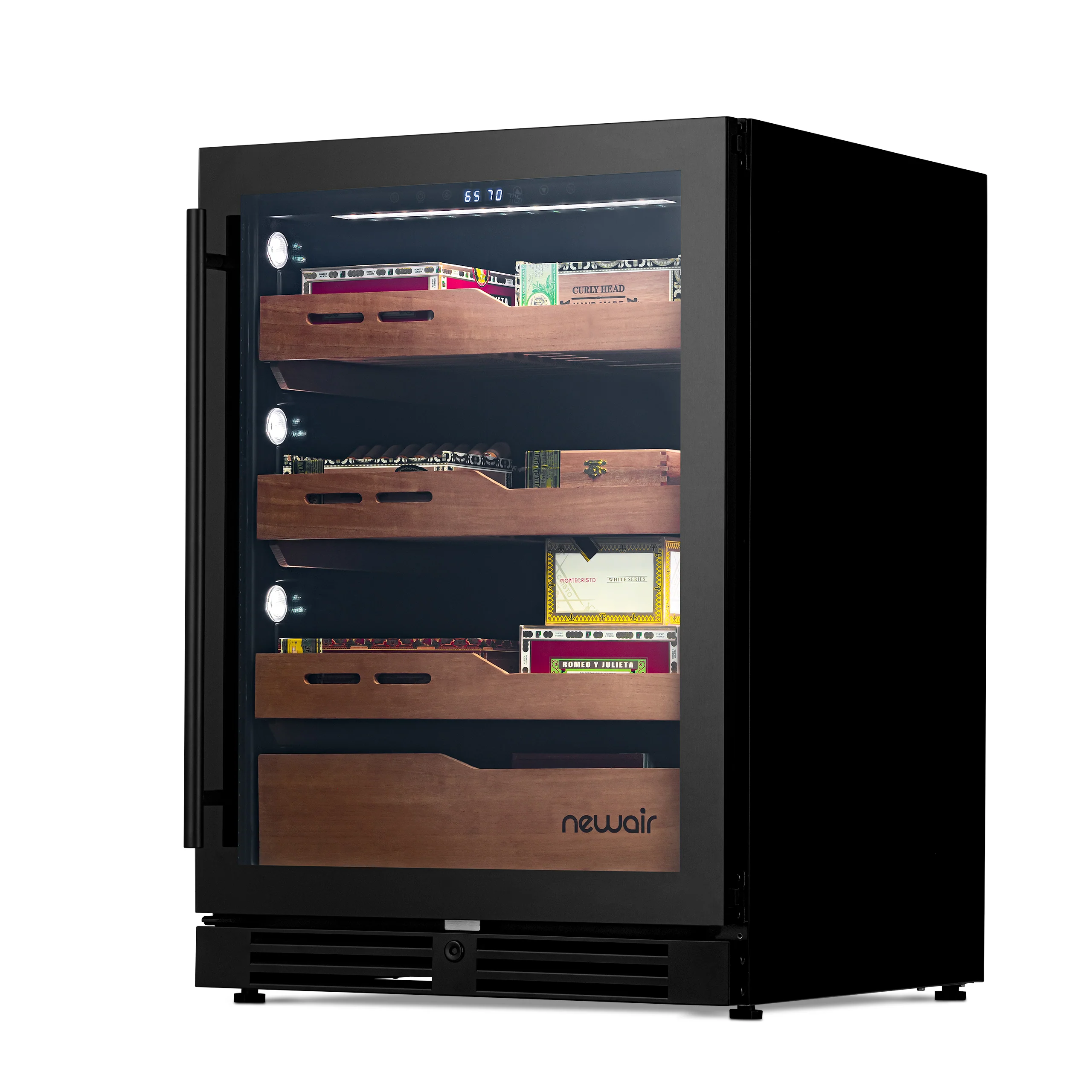 2025 Newair® Humidor Eléctrico para Puros, 1,500 Unidades – Empotrable o Independiente