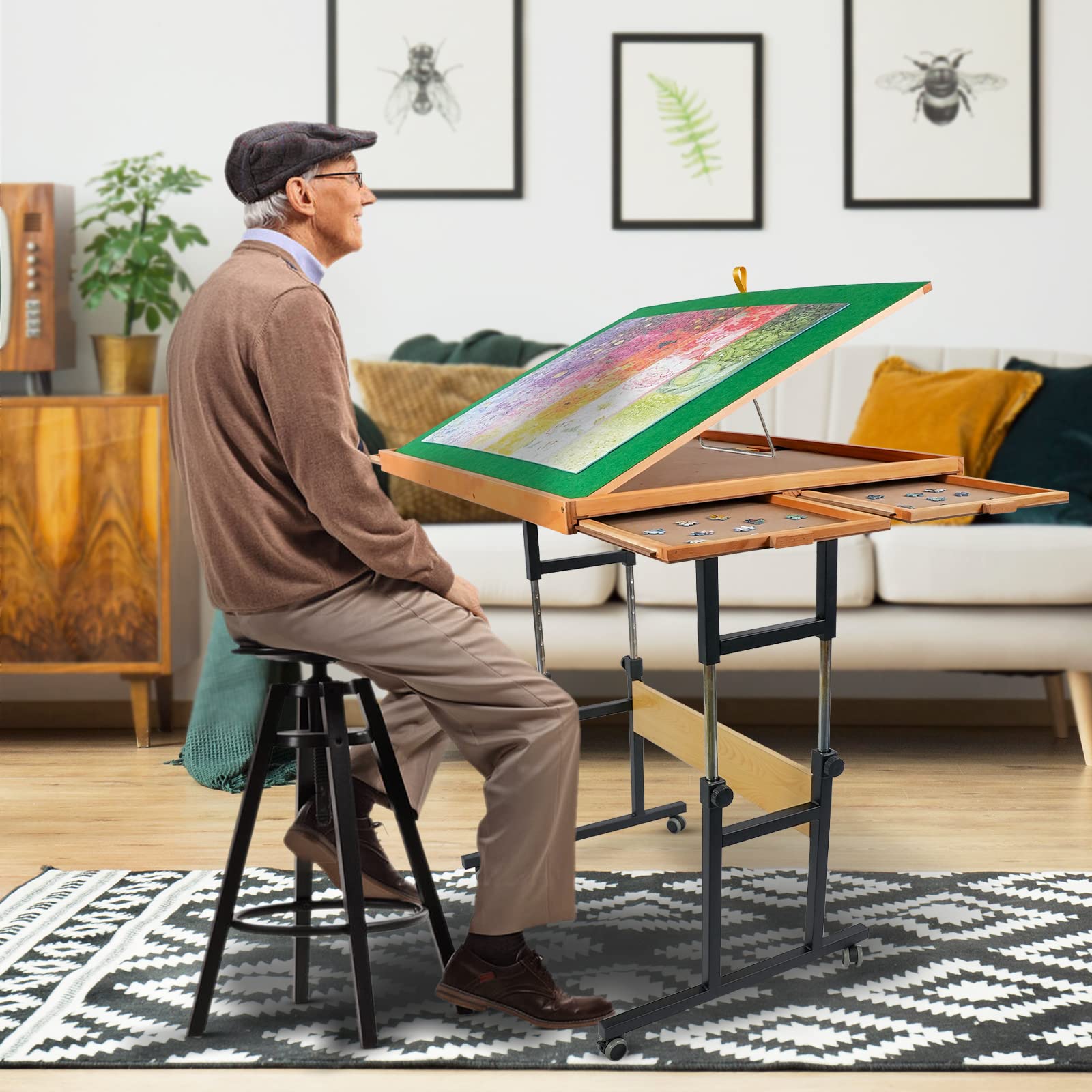 ALL4JIG Cajones Portátiles Ajustables con 3 Ángulos de Inclinación