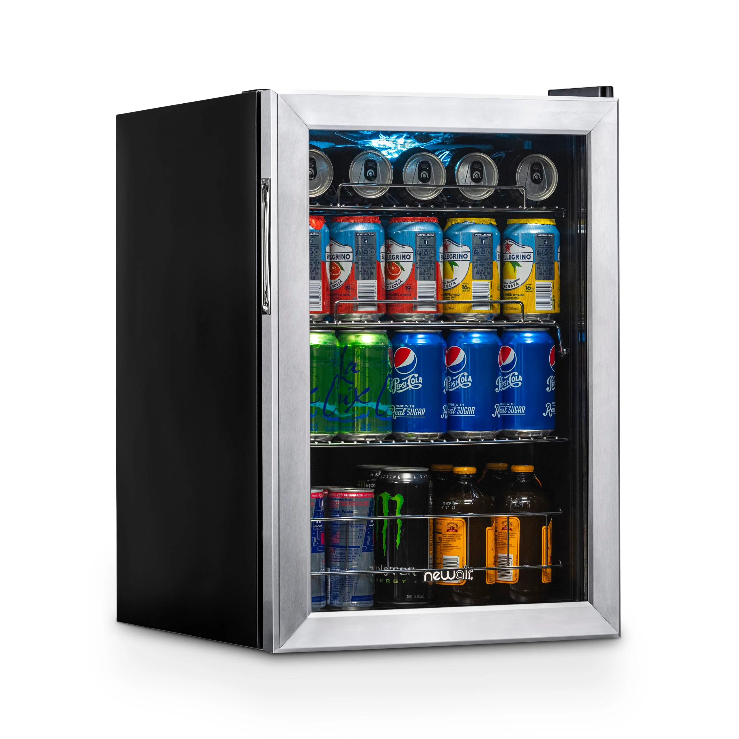 2025 Newair® Refrigerador de Bebidas Independiente de Acero Inoxidable – 90 Latas – 17”