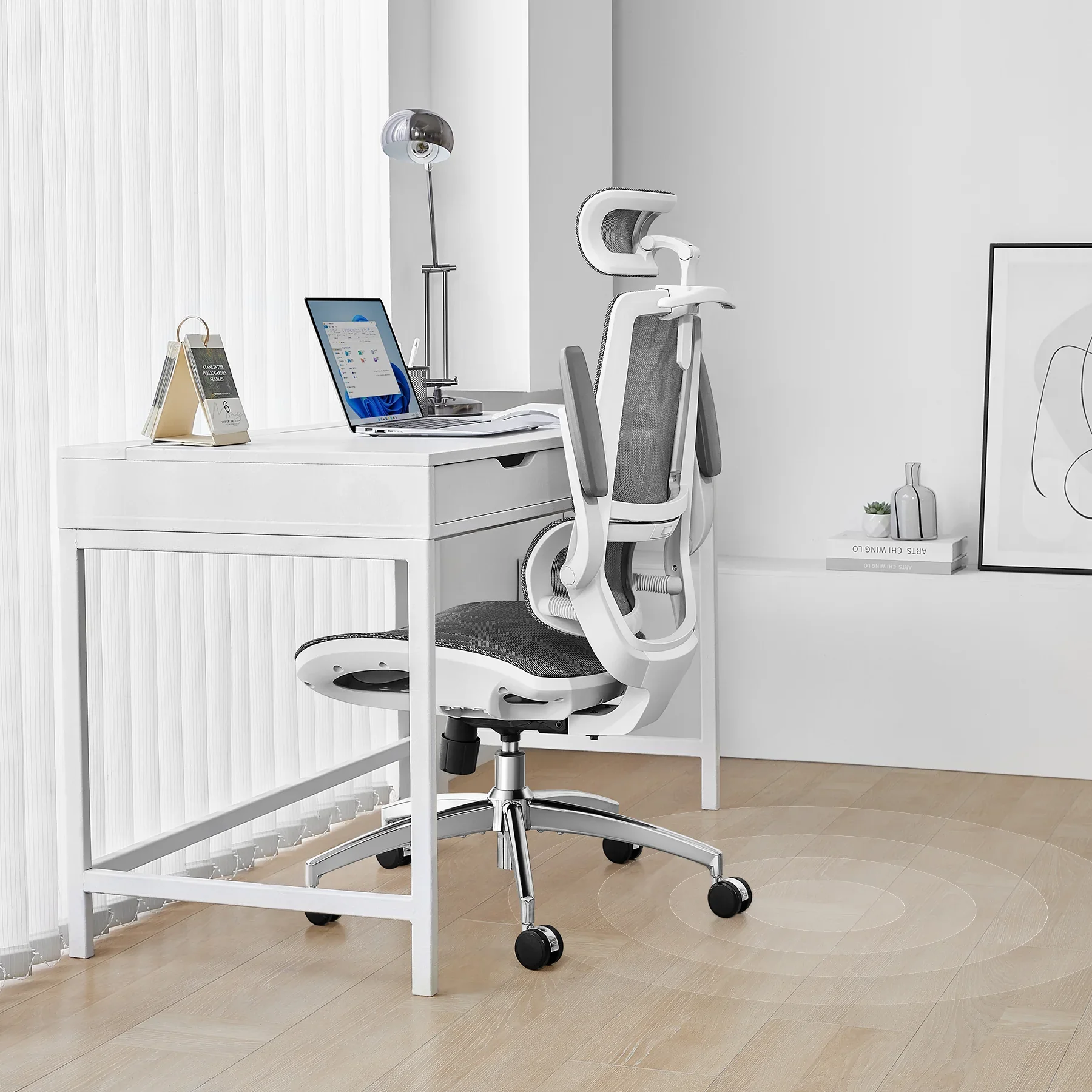 2025 Silla de Oficina Ergonómica Sihoo M59AS con Respaldo de Dos Secciones y Reposabrazos 3D Abatibles