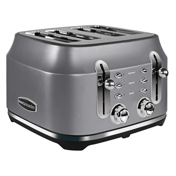 2025 Tostadora clásica Rangemaster RMCL4S201GY para 4 rebanadas – Gris
