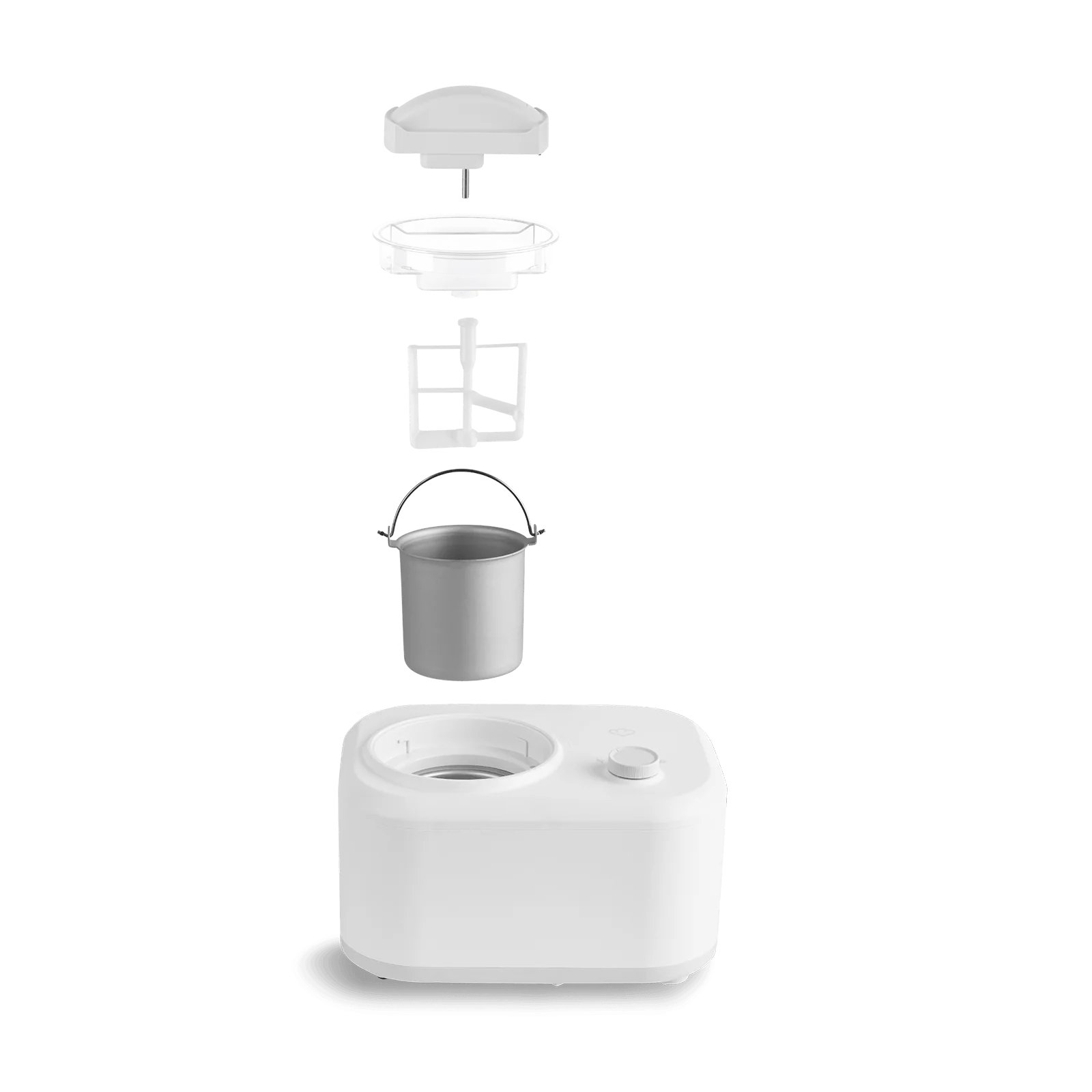 2025 Máquina de helados Eni 1,0 litro – Blanca