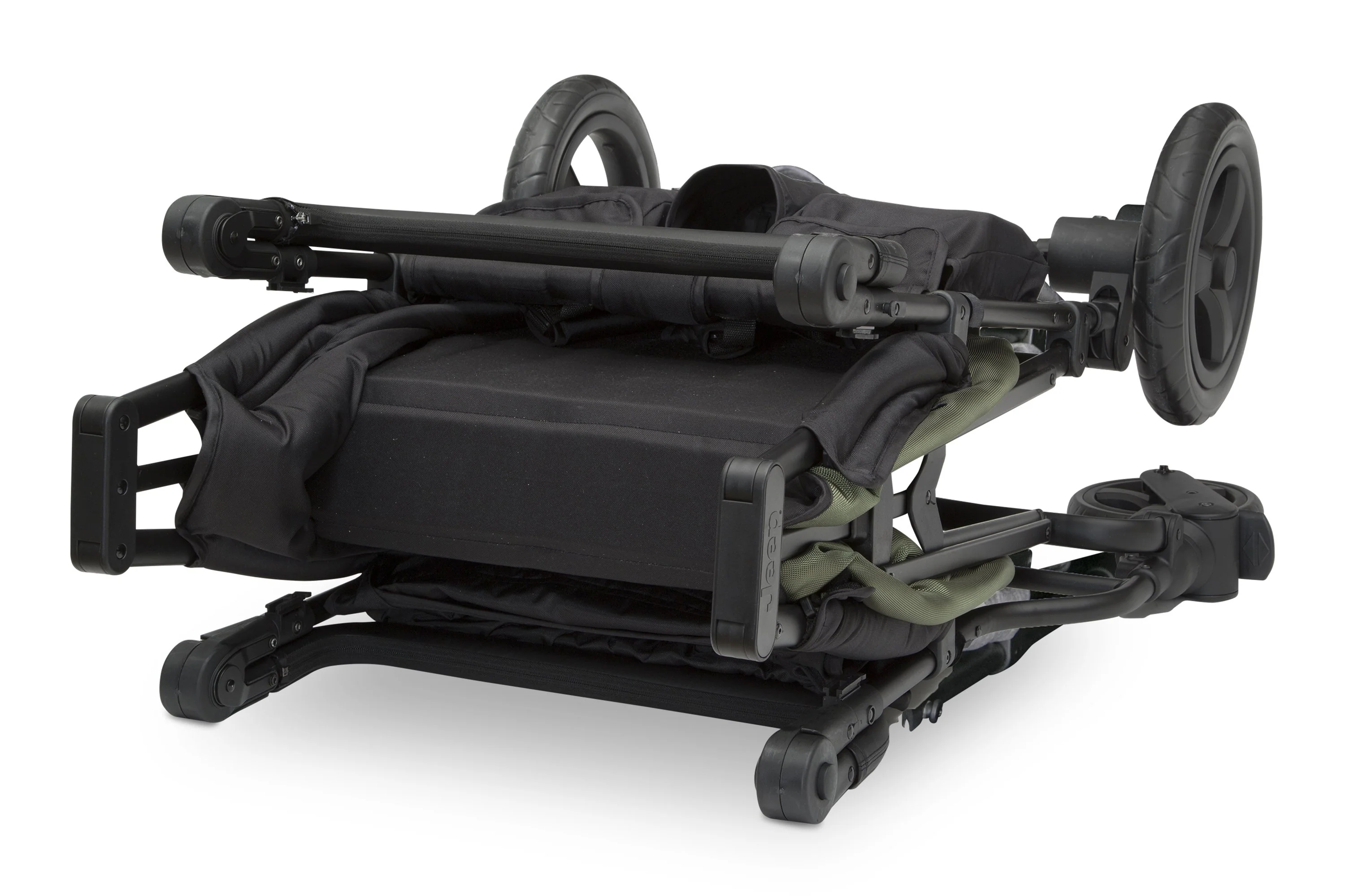 Carrito-Paseador Jeep Wrangler Deluxe – 2 Asientos con Arnés de 5 Puntos, Bolsa Térmica, Capota Anti-UV, Amplio Almacenamiento, Ruedas Todo Terreno Antipinchazos, Manillares Ajustables