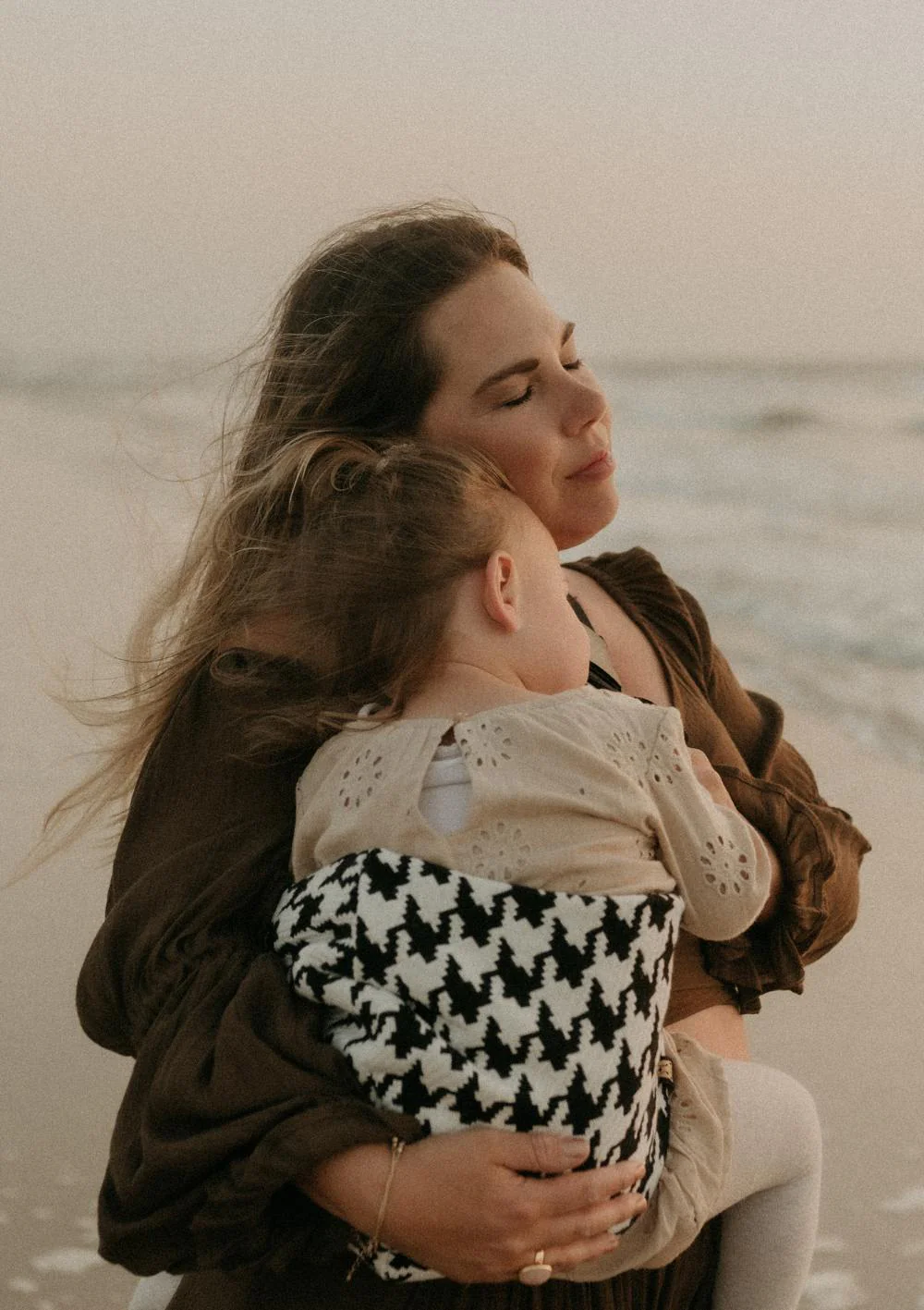 2025 Porta-niños premium Jacquard Pata de Gallo