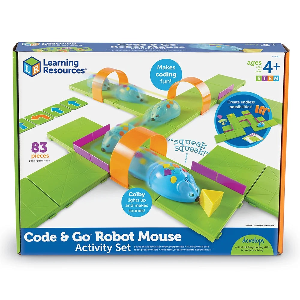 Learning Resources Robot Mouse STEM Activity Set, Juguetes de Ingeniería, Edades 4+