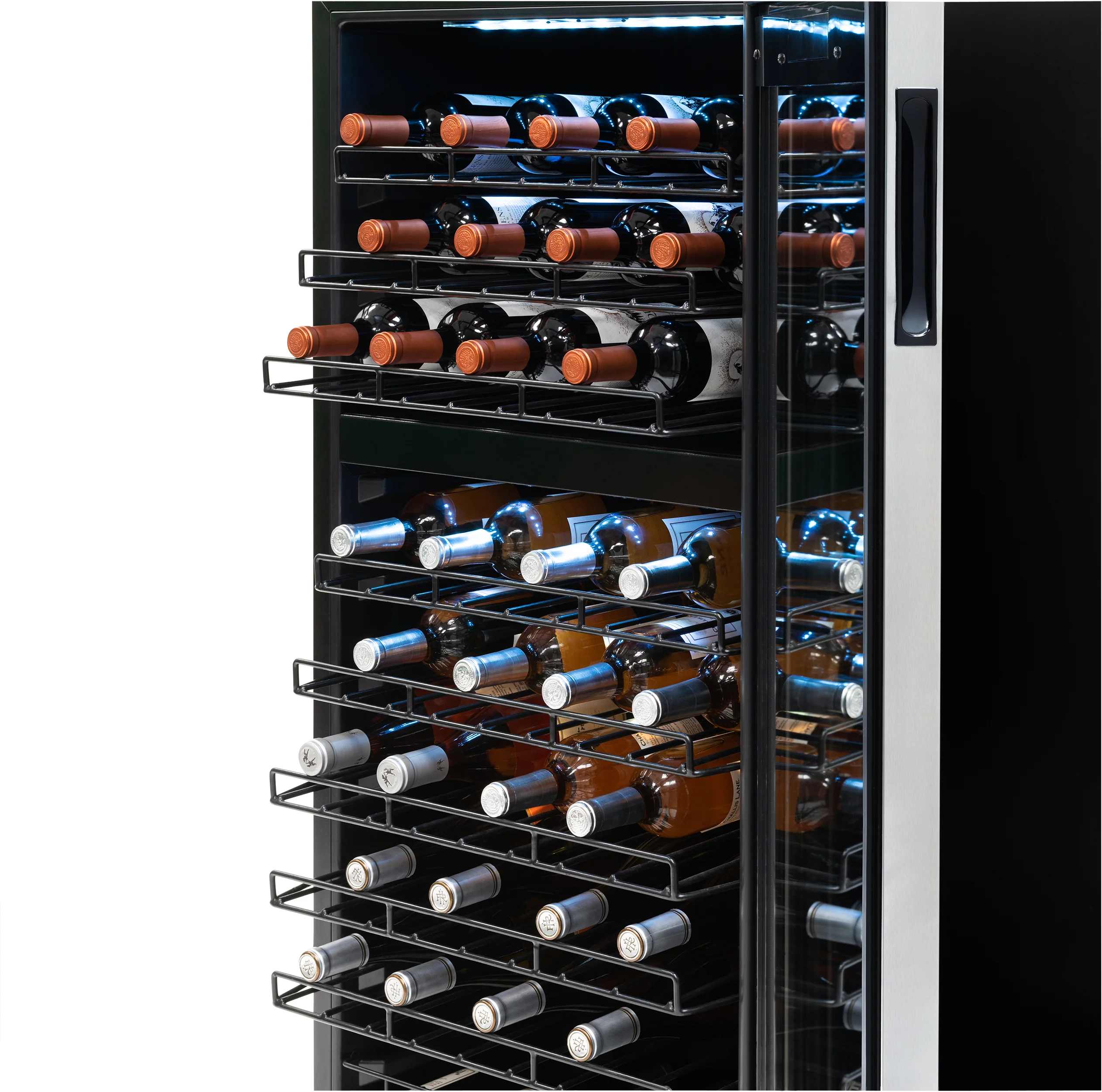 2025 Refrigerador de Vinos Independiente Newair® de Acero Inoxidable – 76 Botellas – 23