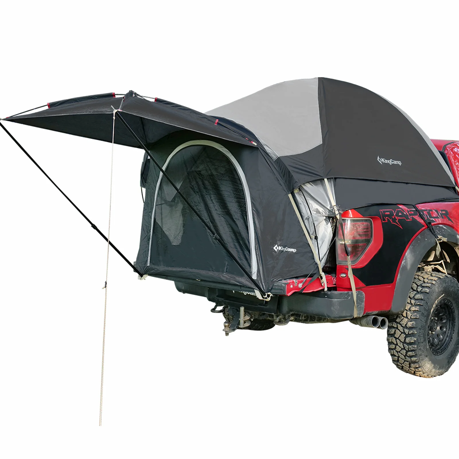 2025 KingCamp Tienda Pick Up – Montaje rápido en 15 minutos, impermeable con columna de agua de 3000 mm, ventanas de malla y toldo, para dormir 2 personas