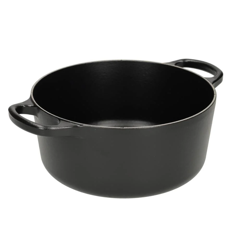 2025 Le Creuset - Sartén para asar / guisar Signature redonda negro mate 22 cm 3,3 l (interior negro)