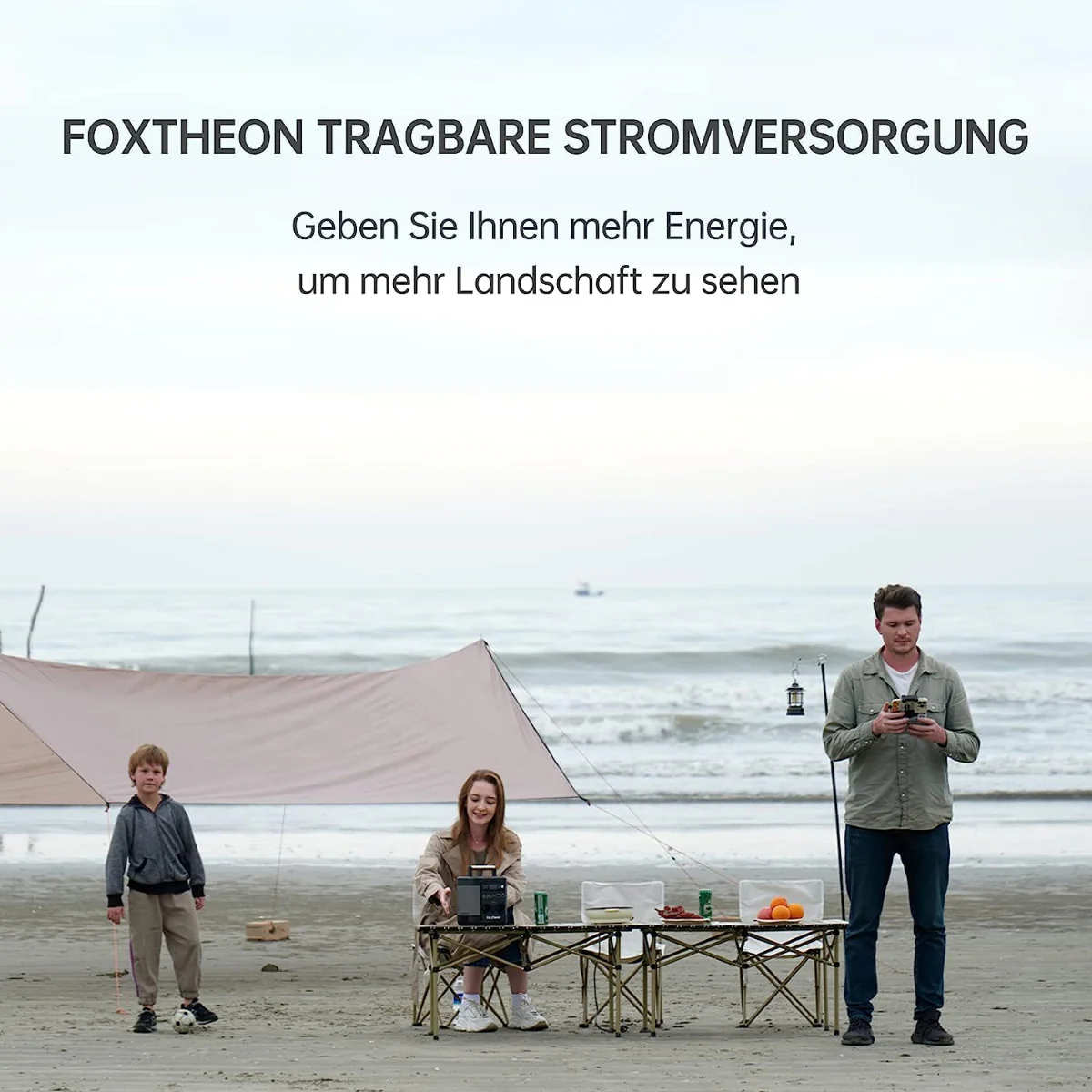 2025 Foxtheon iGo 1200 – Estación de energía portátil con batería LFP 1200 W