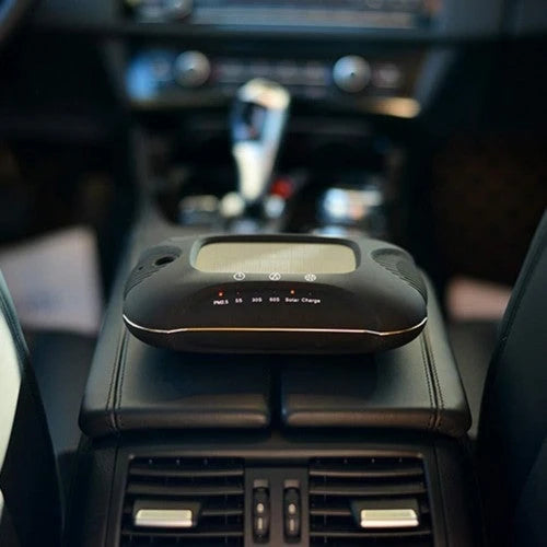 MAG.AL Purificador de Aire para Auto con Difusor de Aromas, Nebulización Automática, Eliminador de PM 2.5, Humidificador de Aire Fresco y Puerto USB con Filtro HEPA, Color Blanco