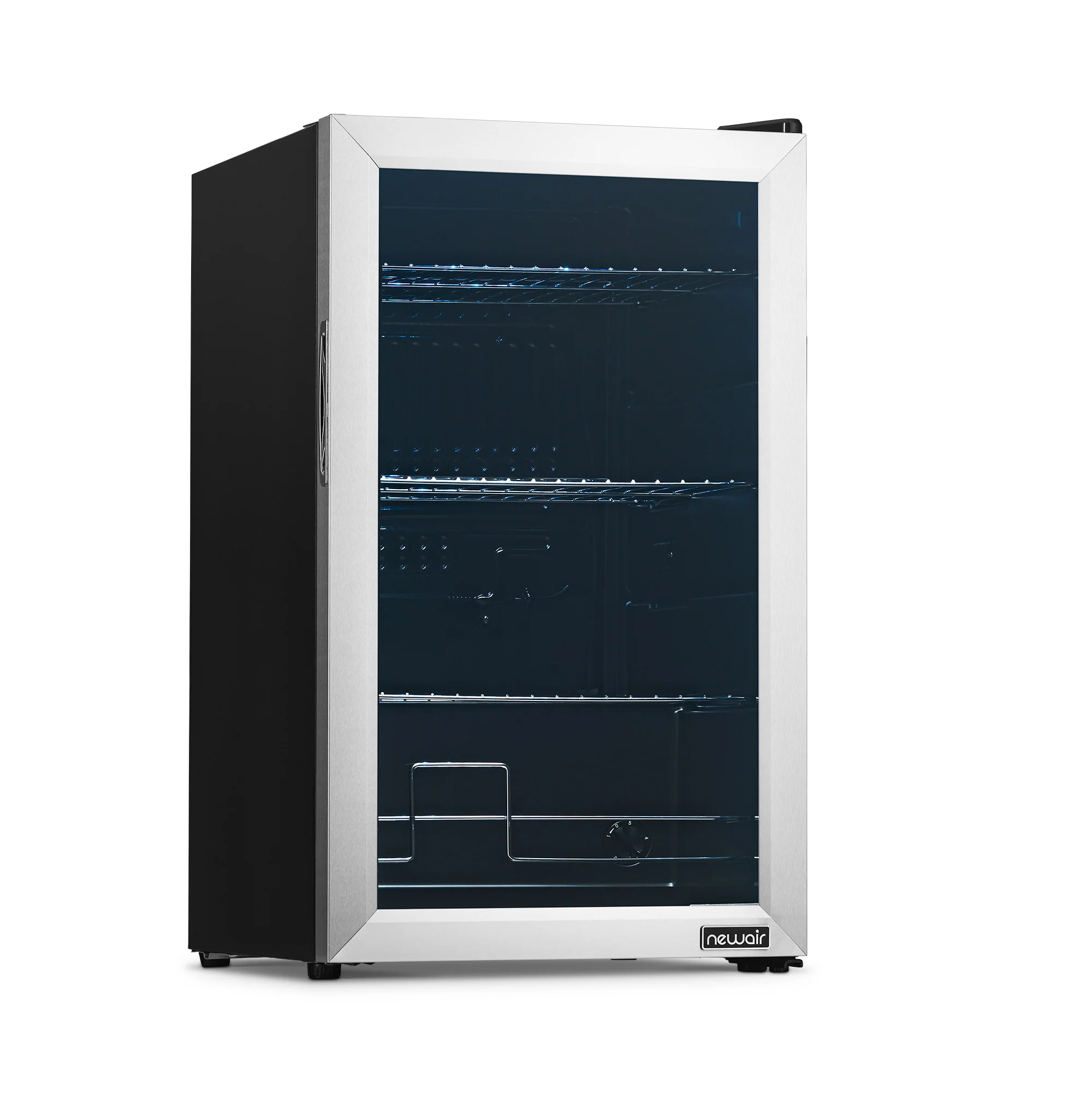 2025 Newair® Refrigerador de Bebidas Independiente de Acero Inoxidable – 100 Latas – 16,93”