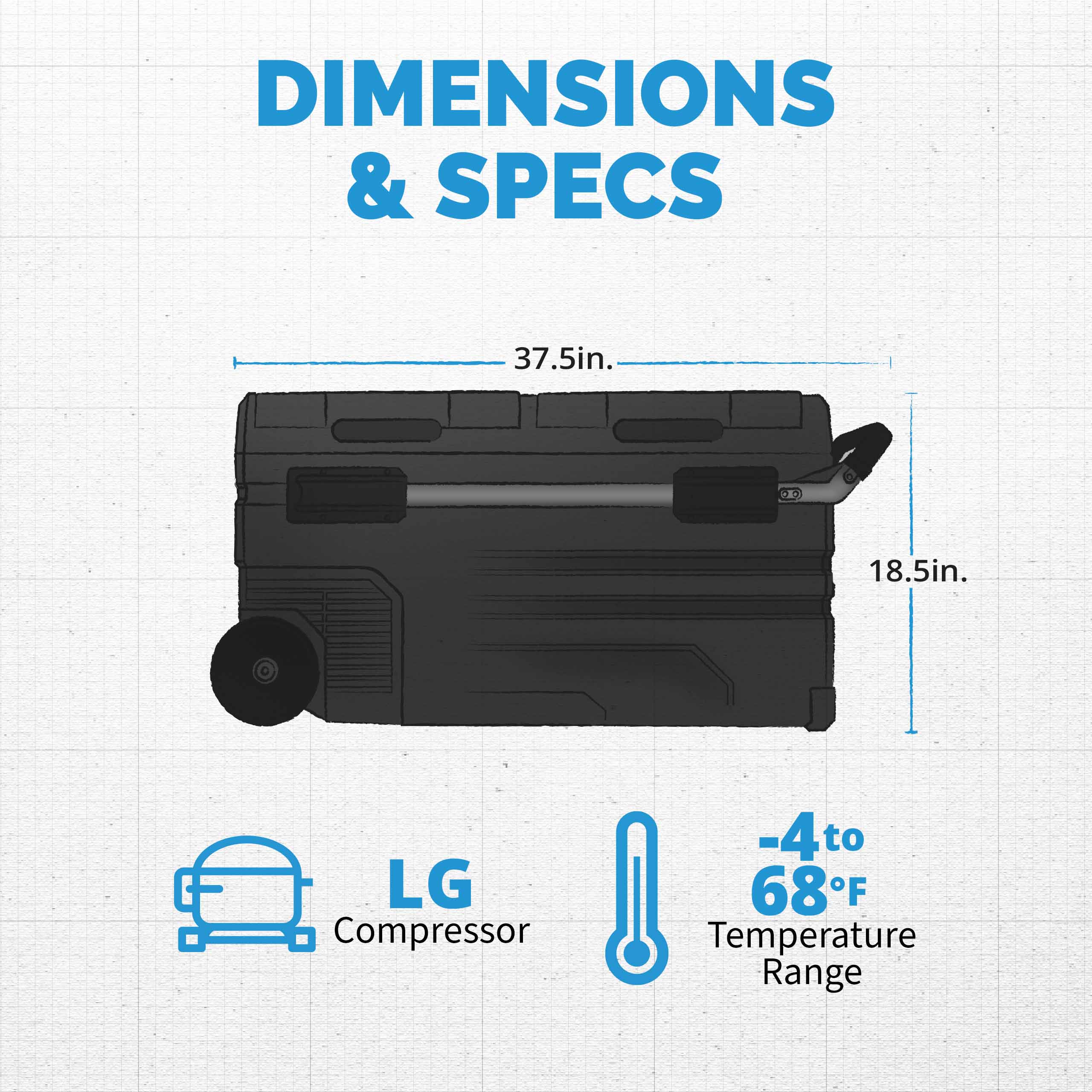 2025 Nevera eléctrica portátil de camping Newair®, 80 cuartos, 12 V/24 V CC