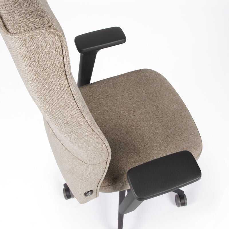 2025 Silla de Oficina Ergonómica lento Genesis | Reposabrazos | Asiento Deslizante | Soporte Lumbar | Tapizado de Lana