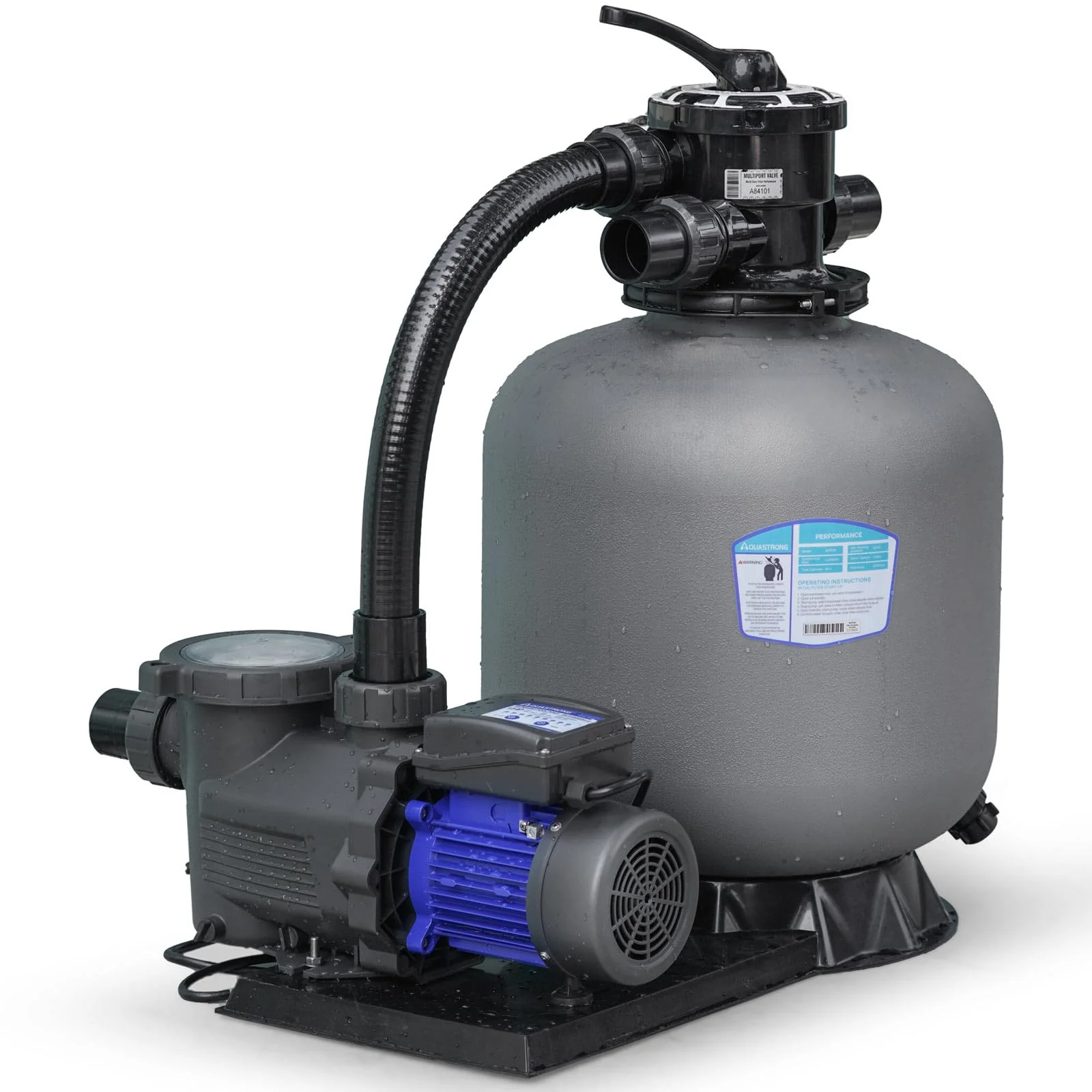 2025 Bombas con Filtro de Arena 115V, de 1/2 HP a 3 HP, de 12 a 20 pulgadas, hasta 8917 GPH para piscinas de hasta 38 000 galones, con válvula de 6 vías
