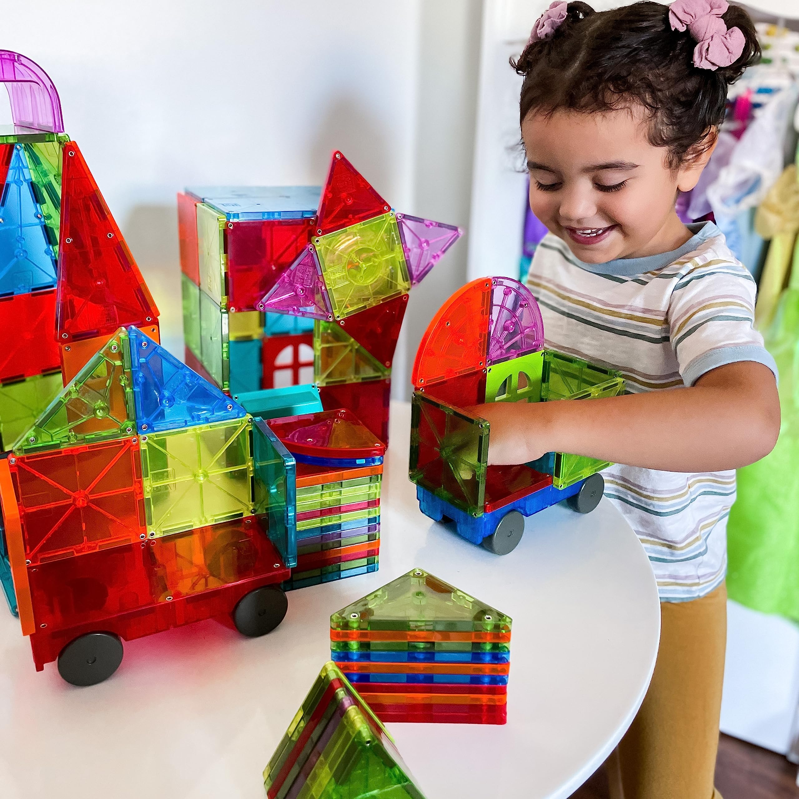 MAGNA TILES Metropolis 110 Piezas de Construcción Magnética