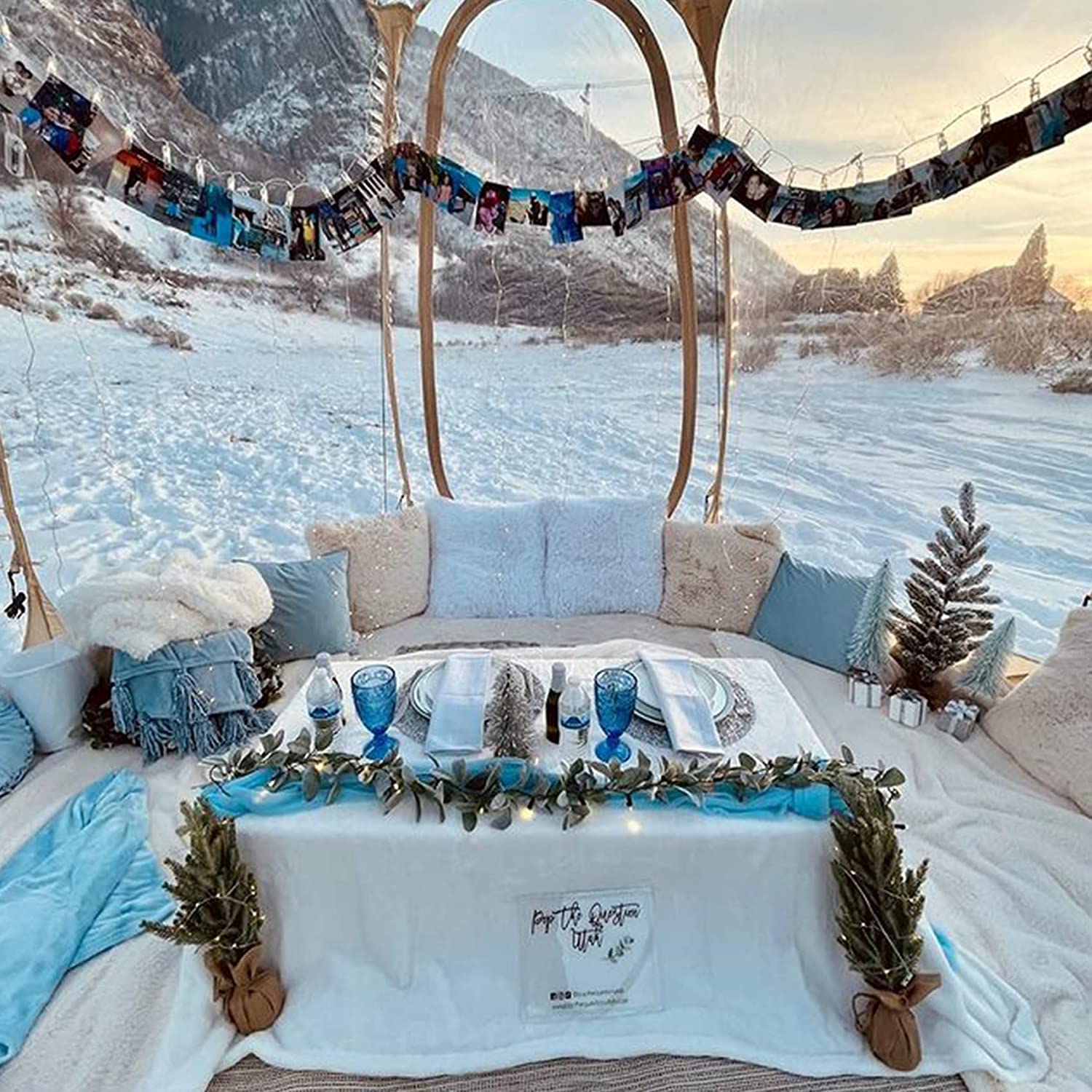 2025 Alvantor Burbuja Tienda Gazebo Pop Up, Refugio Tipo Igloo para 8-10 Personas, Carpa de Jardín y Patio