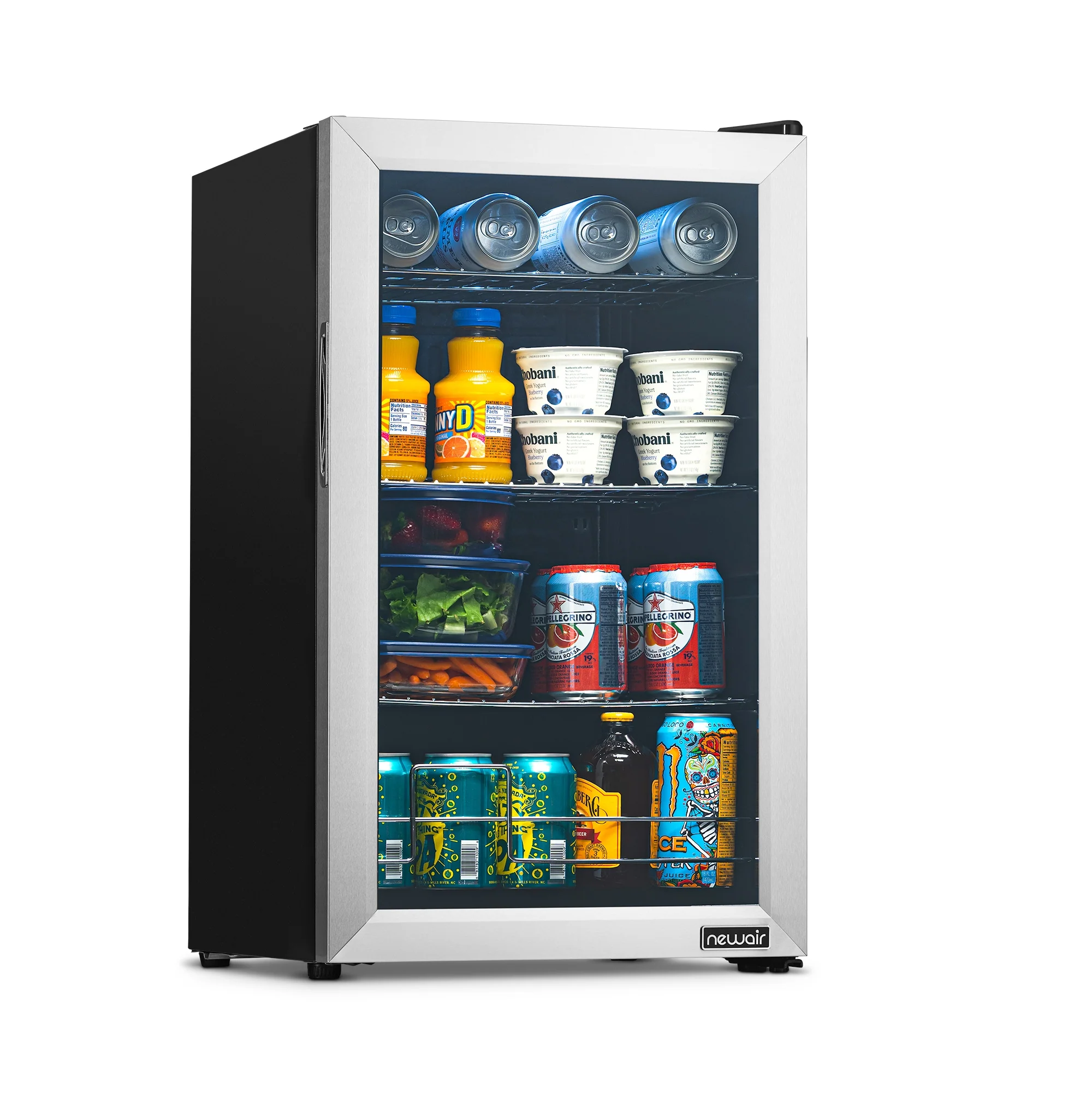 2025 Newair® Refrigerador de Bebidas Independiente de Acero Inoxidable – 100 Latas – 16,93”