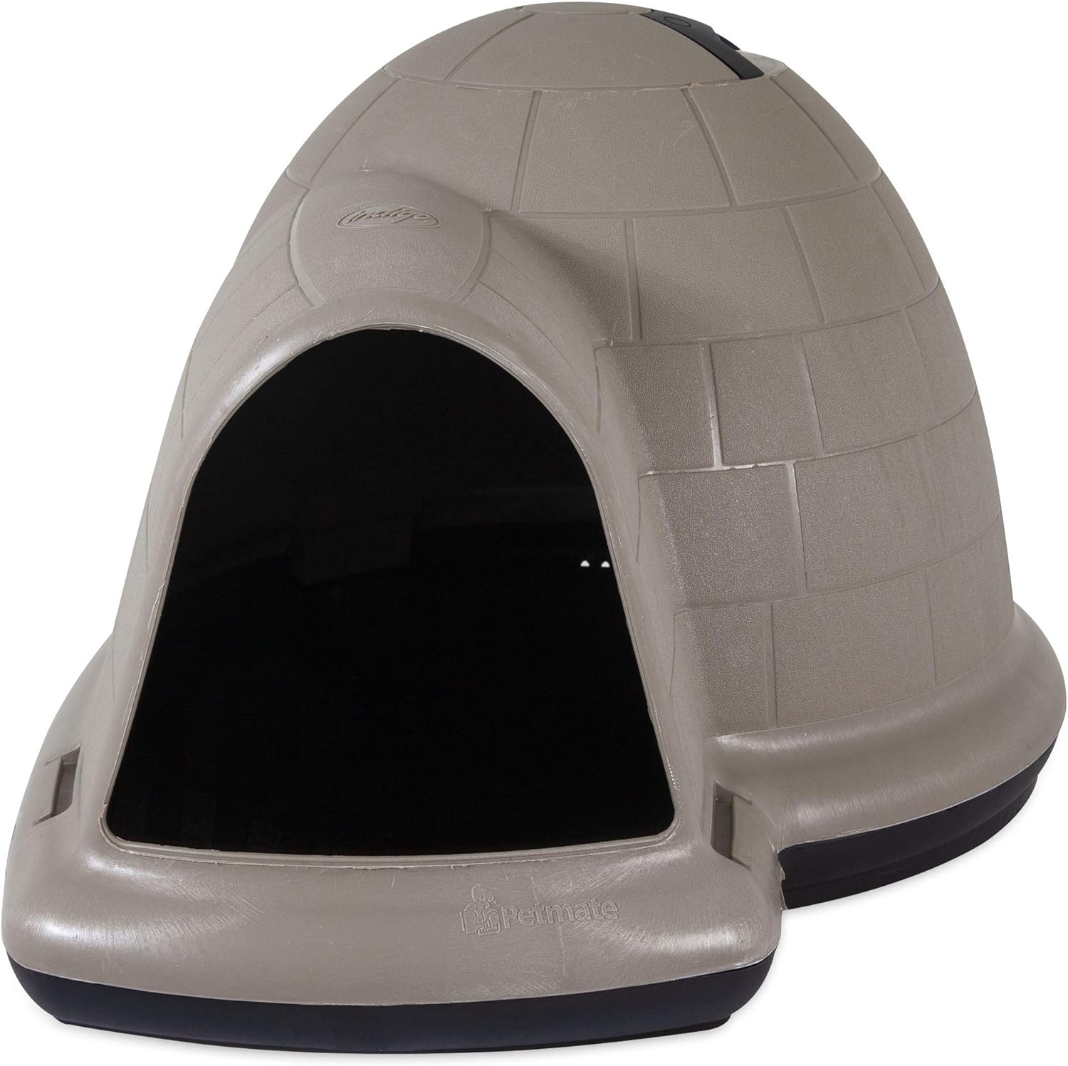 2025 Petmate Indigo Casa para Perros (Casa Tipo Igloo, Hecha en EE. UU. con 90% de Materiales Reciclados, Refugio para Mascotas con Protección para Todo Clima) para Perros Extra Grandes - 90 a 125 libras, Hecha en EE. UU.