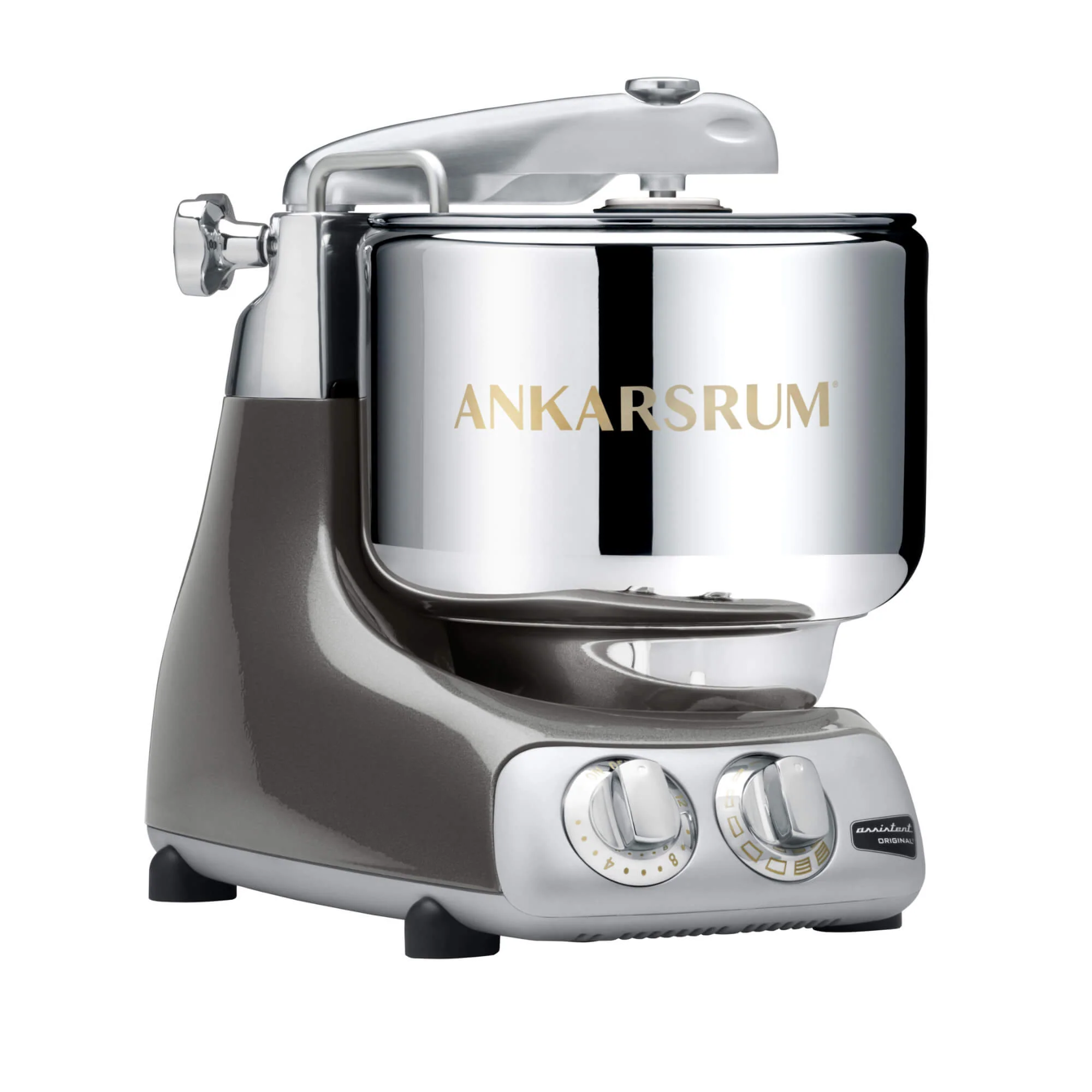2025 Ankarsrum Assistent Original 6230 – Robot de cocina en cromo negro, potente y elegante