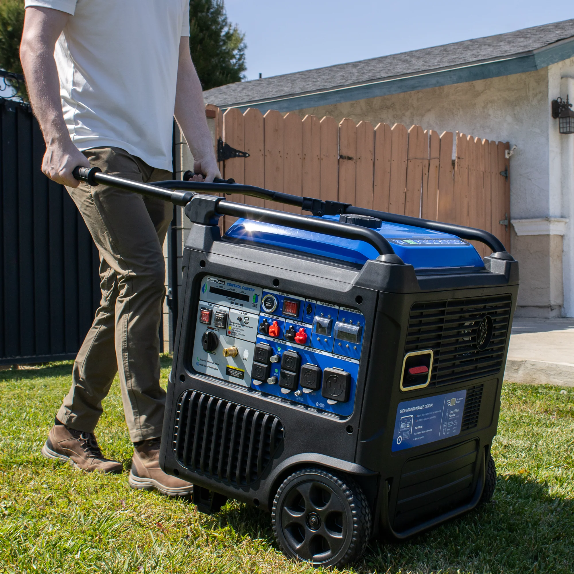 2025 Generador Inverter Portátil Bifuel 11 000 W con Alerta de CO