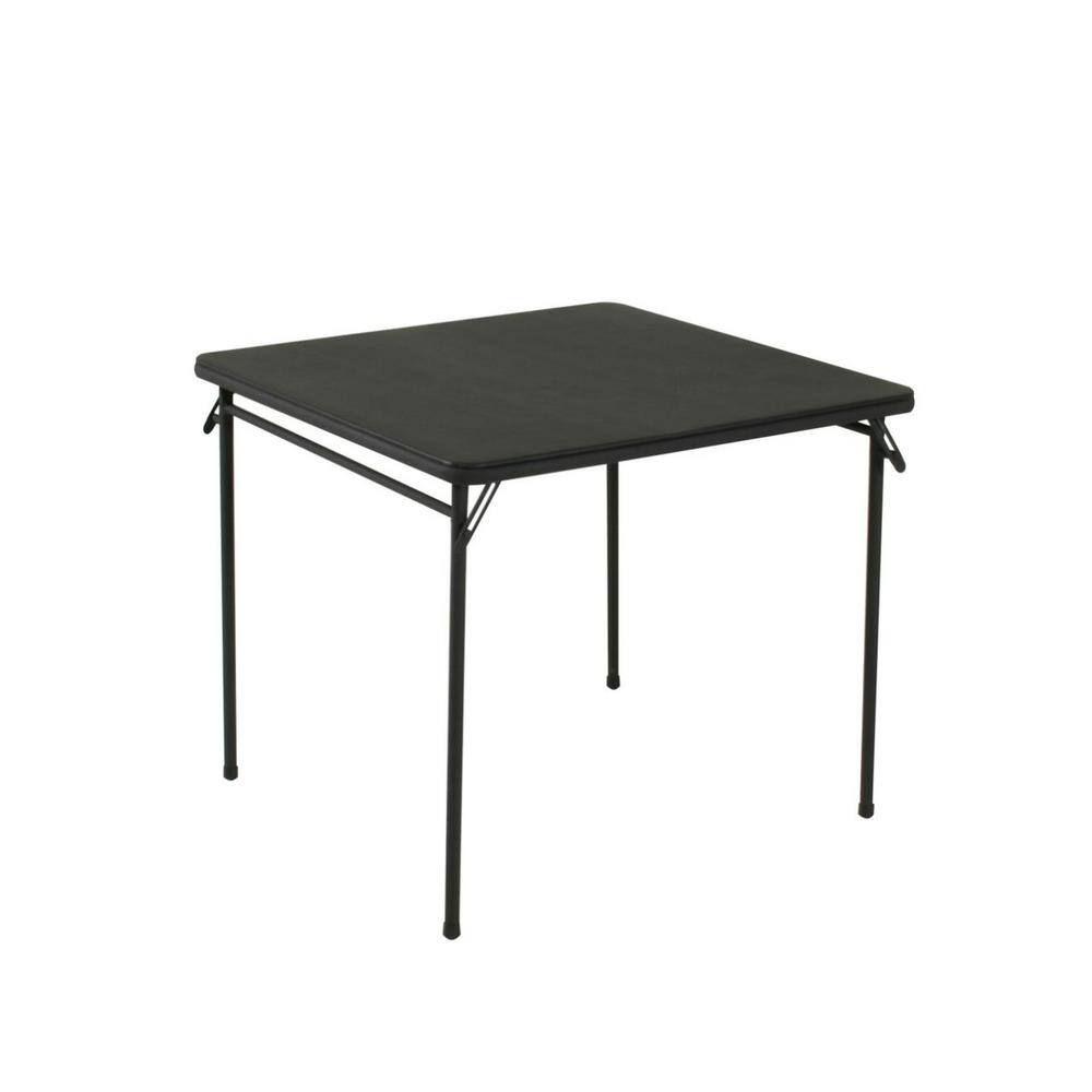 Mesa Plegable Cosco de 34 Pulgadas con Superficie de Vinilo Negro