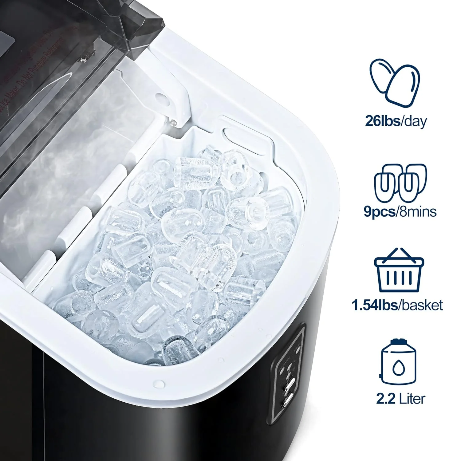 2025 Máquina de hielo EUHOMY 15