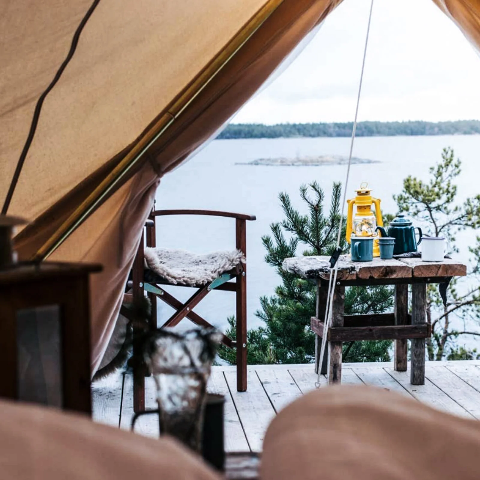 2025 KingCamp Khan 500 – Tienda espaciosa para 8 personas en forma de tipi con tejido técnico de mezcla de algodón, ventilación flexible y montaje rápido