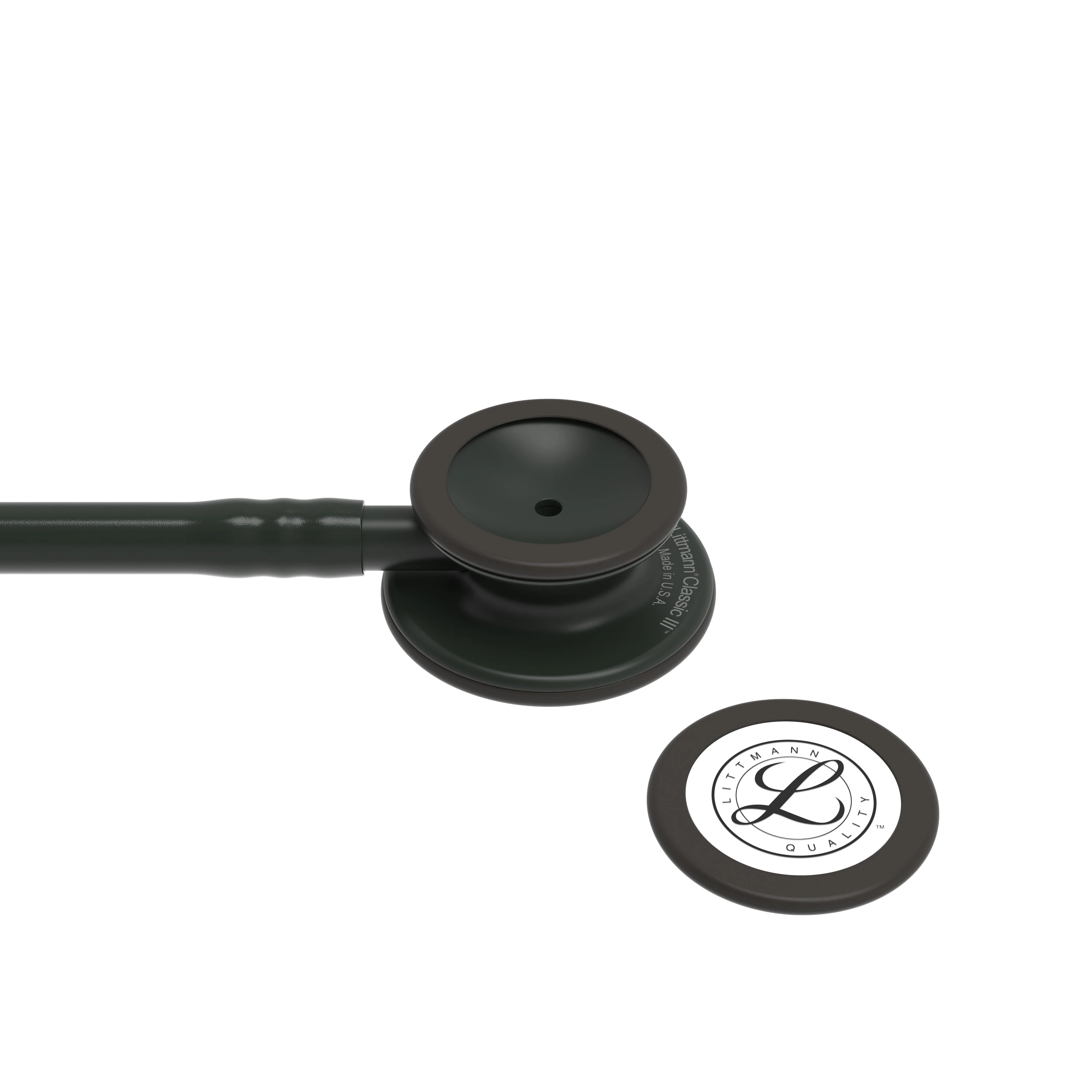 2025 Estetoscopio de Monitoreo Littmann Classic III: Todo Negro 5803 - Grabado adicional