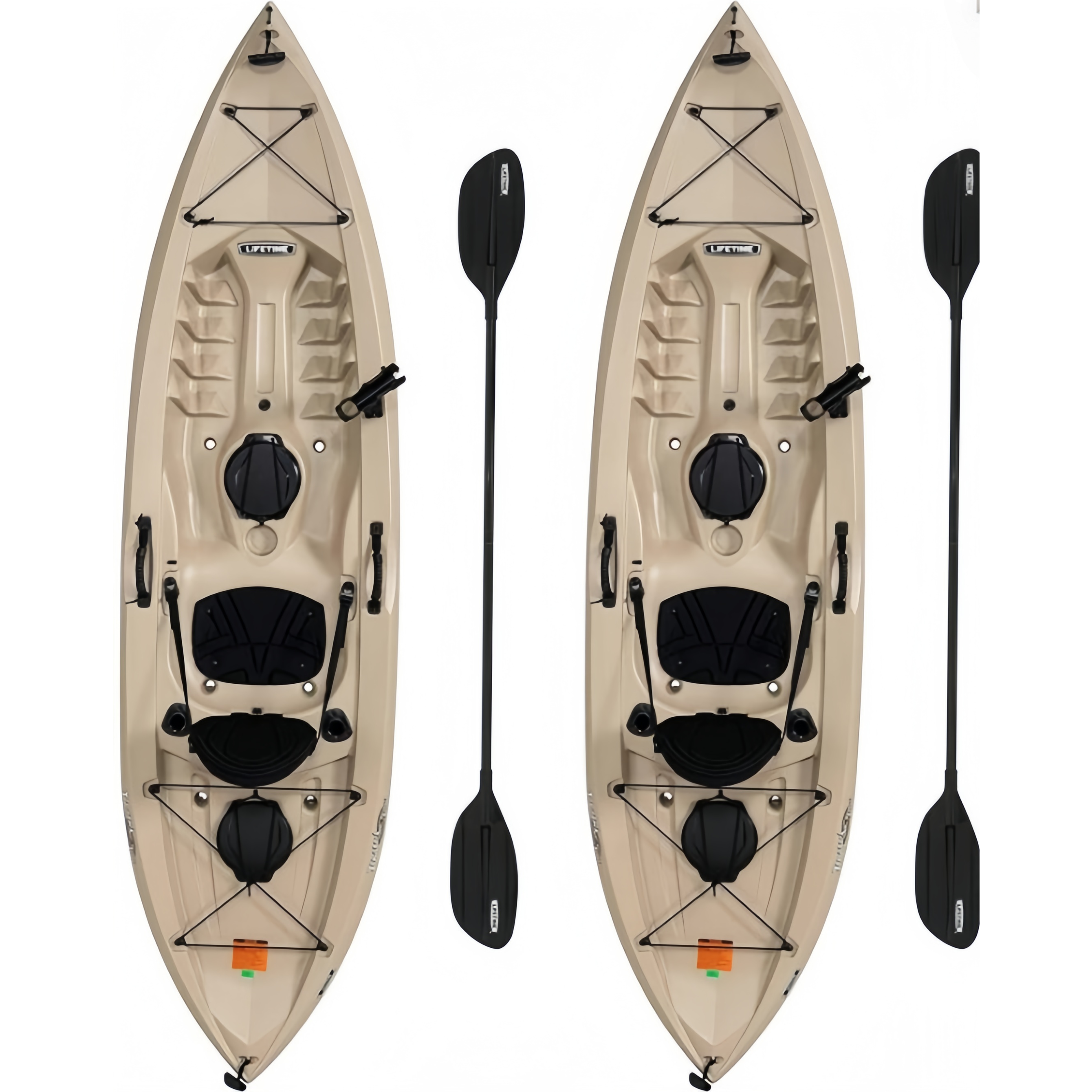 Lifetime 90806 Tamarack Angler 100 Kayak de Pesca 2 Paquetes (Remos Incluidos)