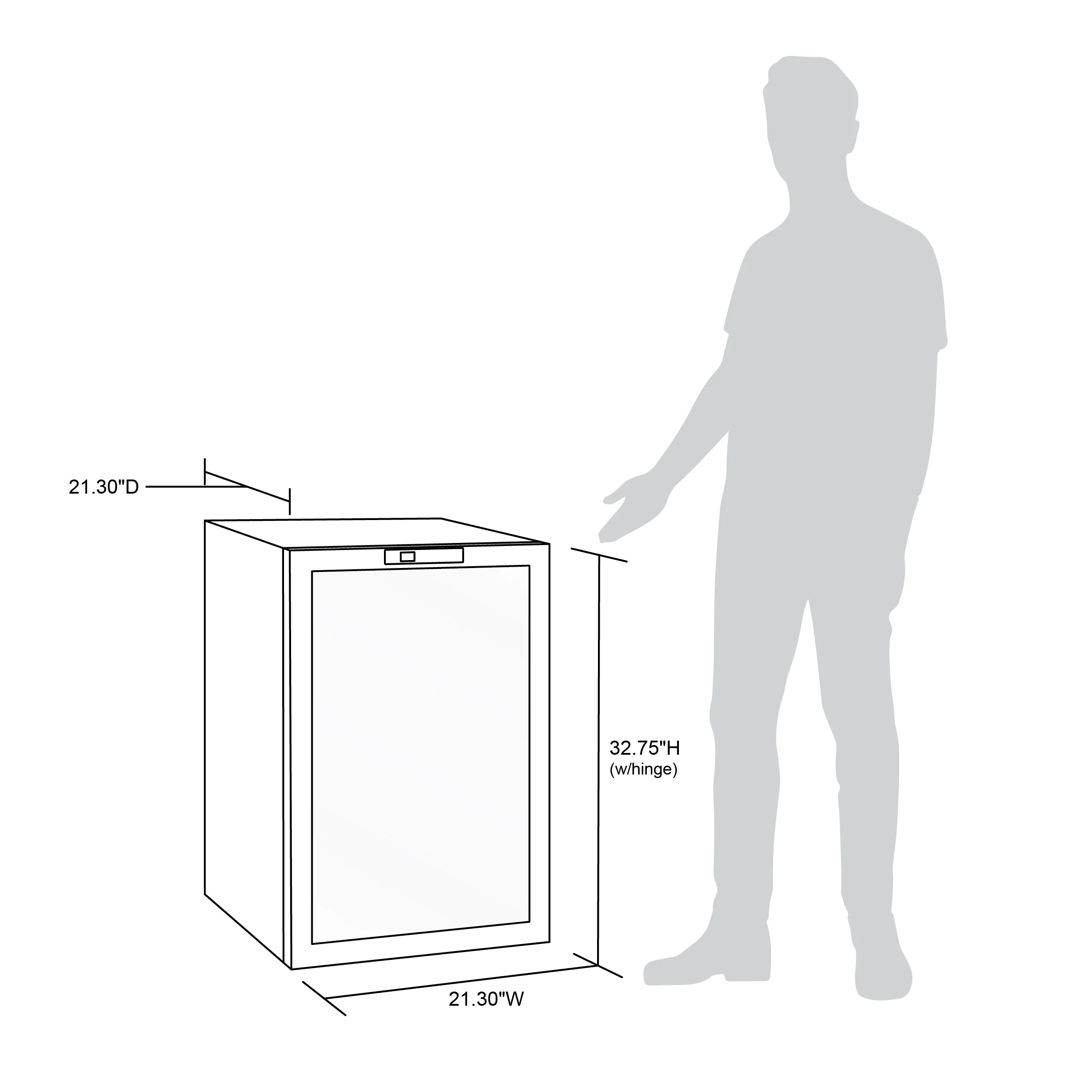 2025 Newair® Refrigerador de Bebidas Independiente en Acero Inoxidable – 160 Latas – 21,3