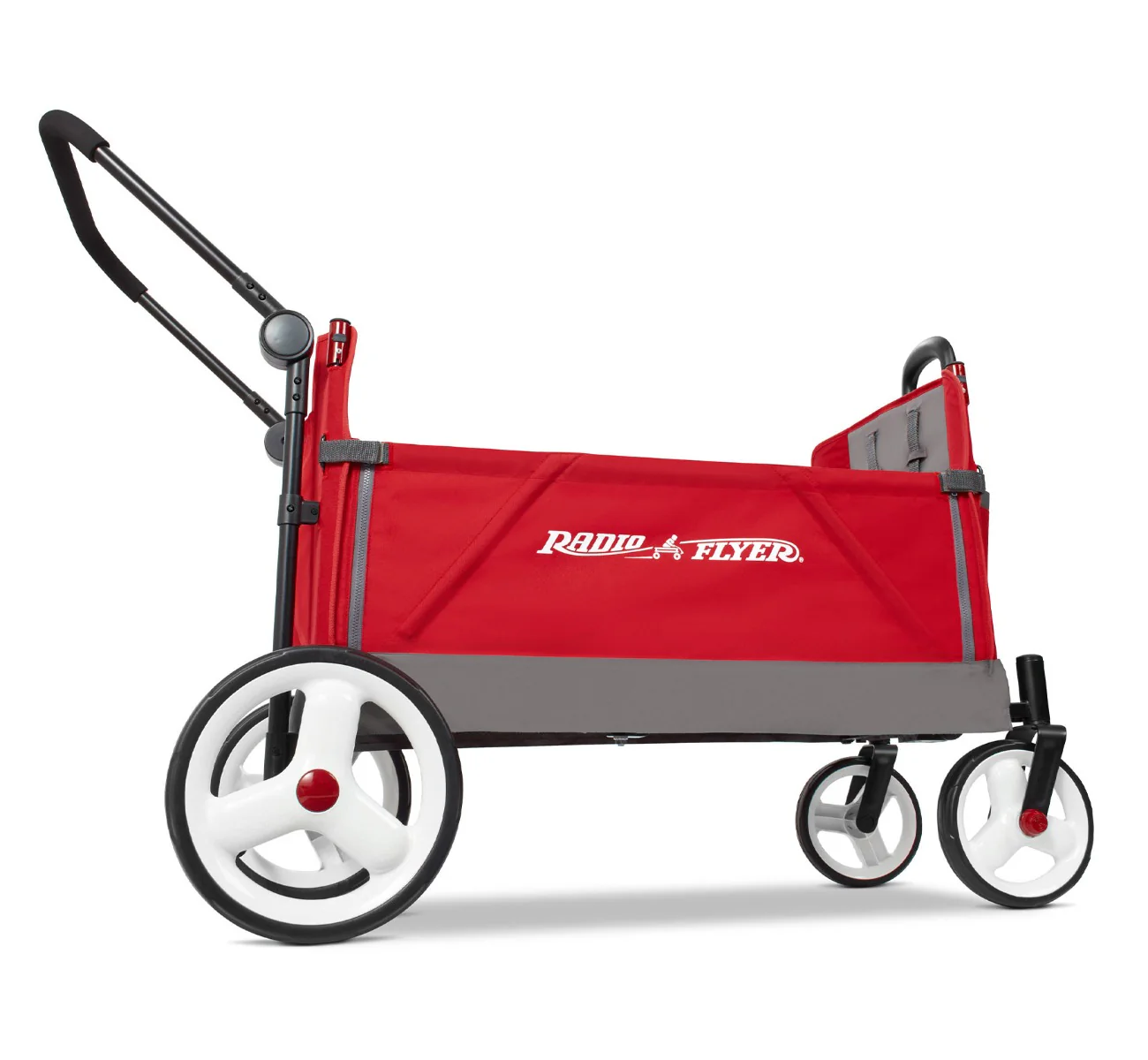 2025 Convertible Stroll 'N Wagon – Dirección Versátil, Plegado Fácil, Seguridad y Comodidad para Toda la Familia
