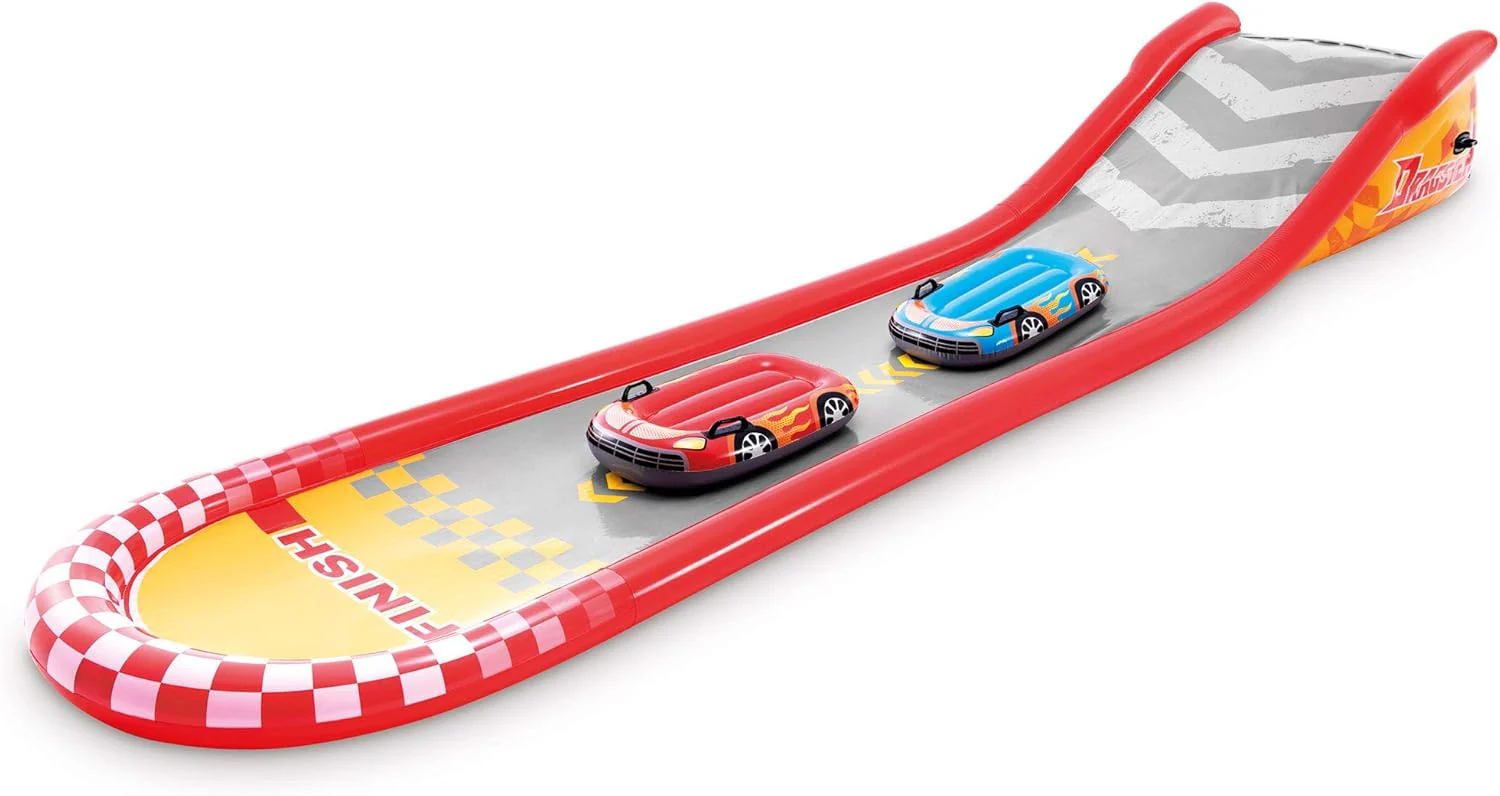 Intex Área de Juego Inflable Jungle Adventure – Piscina con Tobogán y Juegos de Agua para Niños