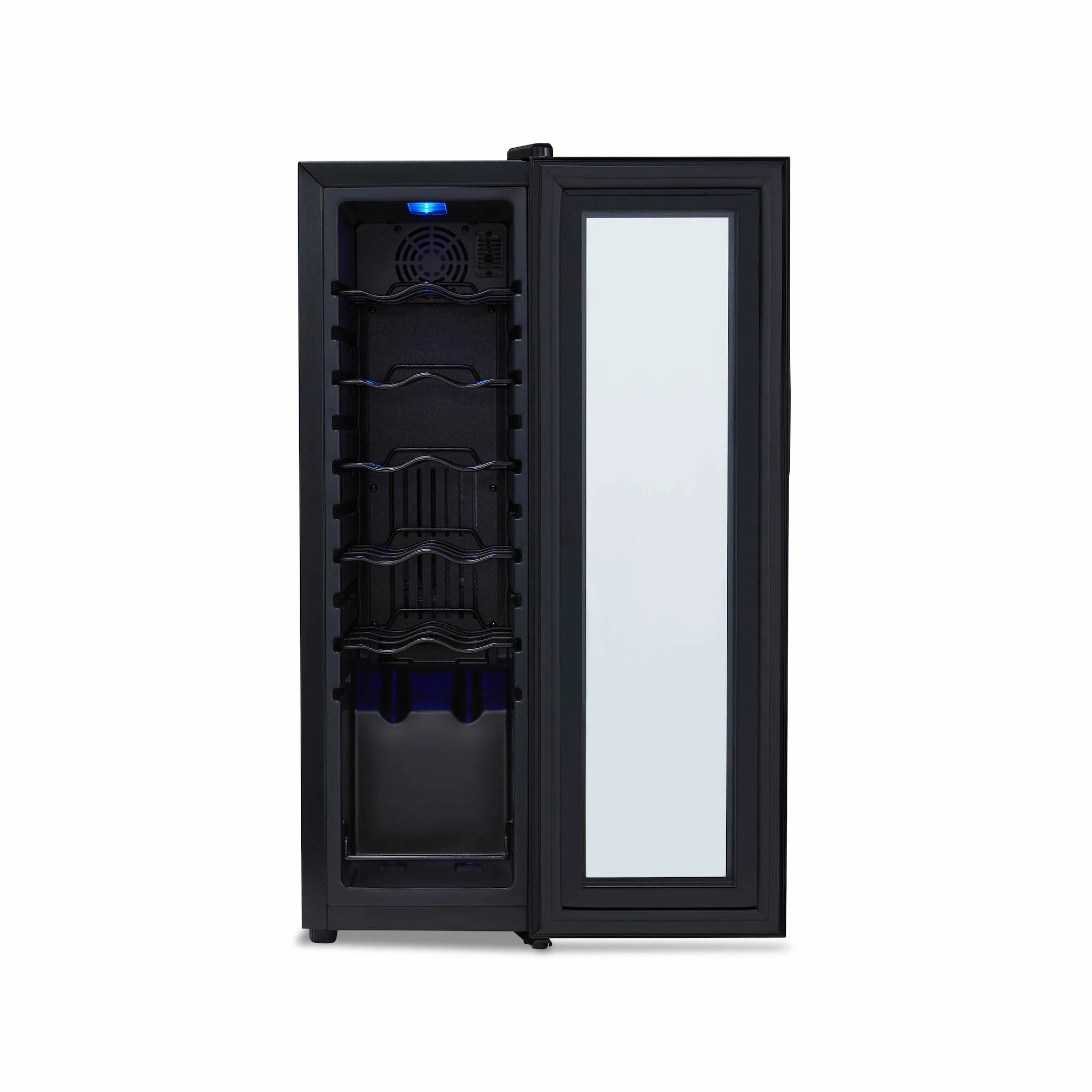 2025 Refrigerador de Vinos Independiente Newair® Negro – 12 Botellas – 13,6