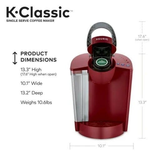 Cafetera Keurig K-Classic de Una Taza K-Cup – Ruibarbo