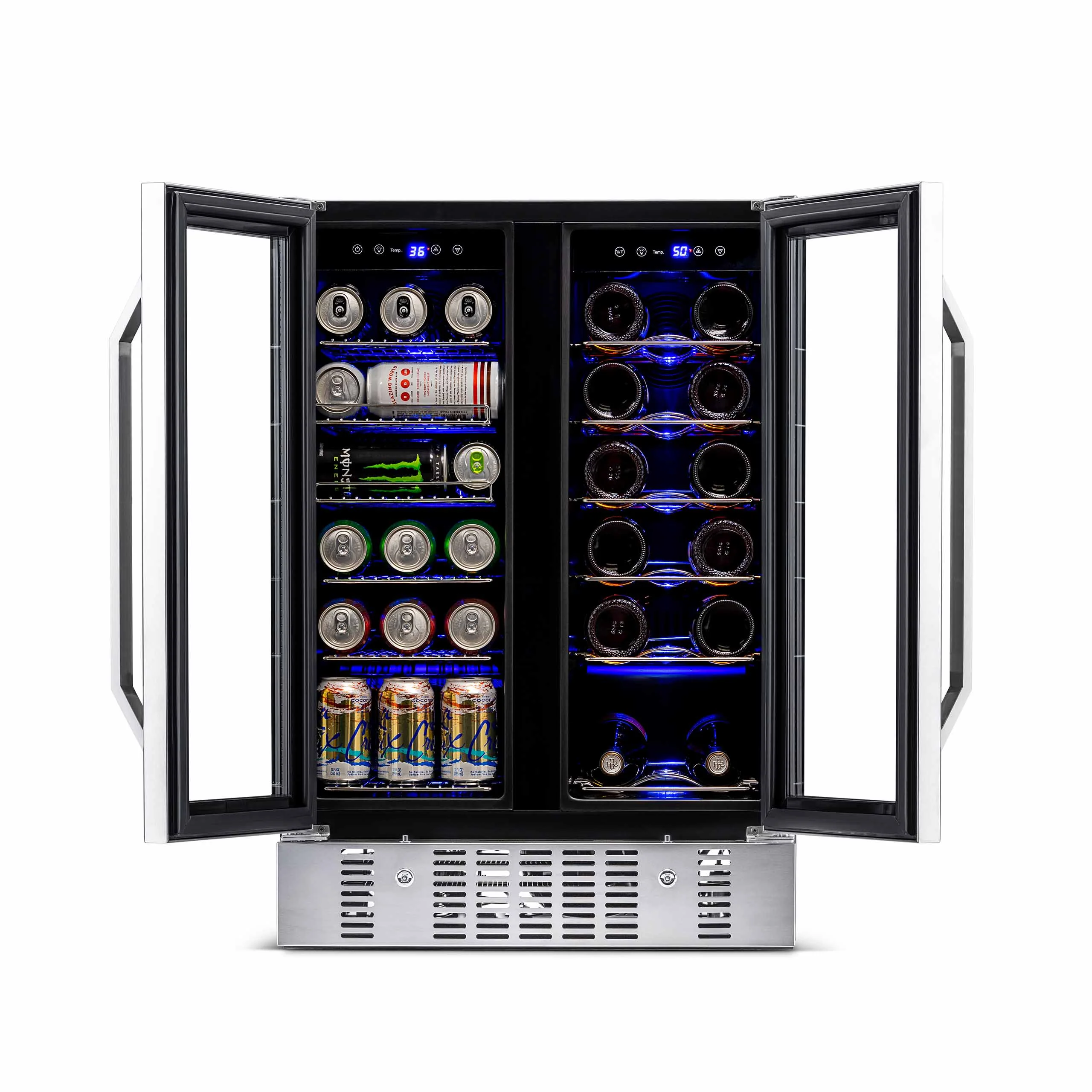 2025 Newair® Refrigerador Empotrable de Doble Zona para 58 Latas y 18 Botellas - 24