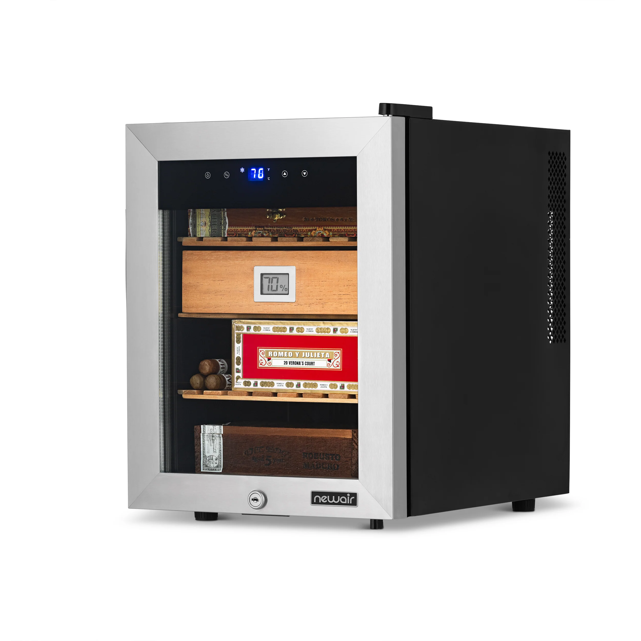 2025 Humidificador Eléctrico para Puros Newair con Opti-Temp™ – Capacidad para 250 Puros