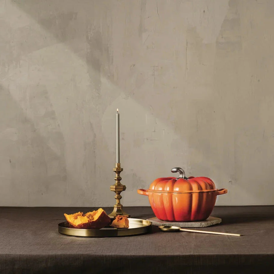 2025 Le Creuset - Cocotte / Sartén para asar Signature Calabaza naranja 24 cm 3,7 l