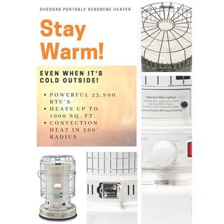 Calefactor de convección portátil a queroseno – DuraHeat DH2304S