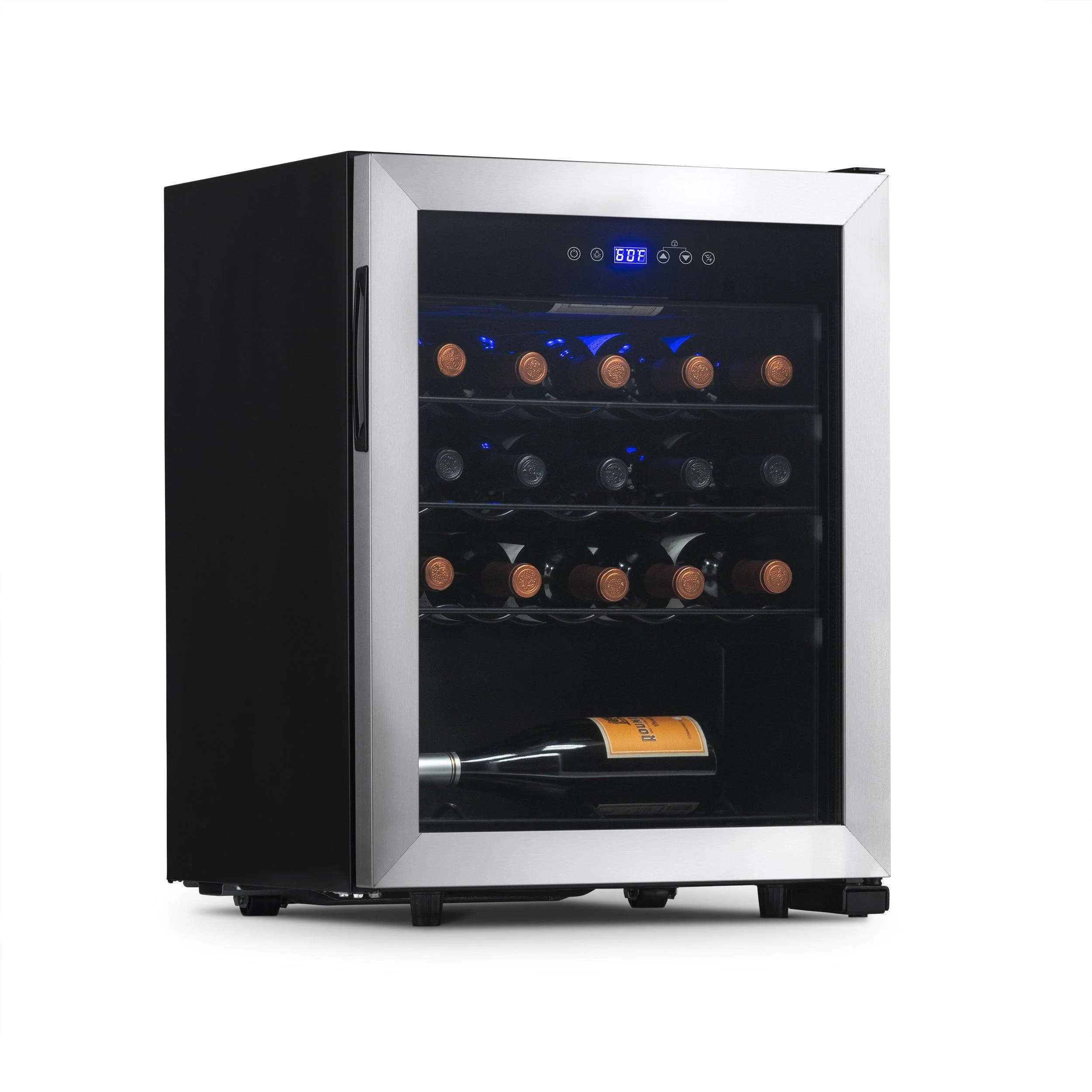 2025 Refrigerador de Vinos Independiente Newair® de Acero Inoxidable – 23 Botellas – 18,9