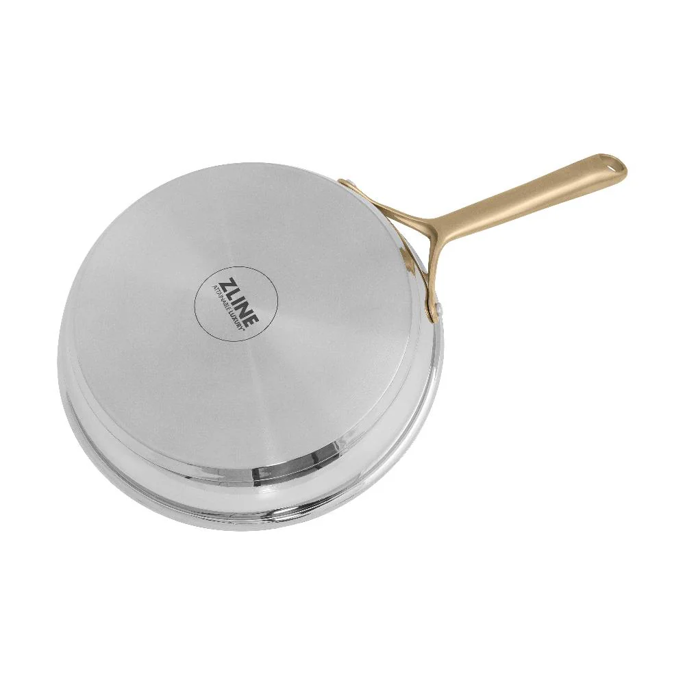 Set de Cocina de 10 Piezas No Tóxico en Acero Inoxidable con 3 Piezas de Cerámica Antiadherente ZLINE (CWSETL-NS-10)