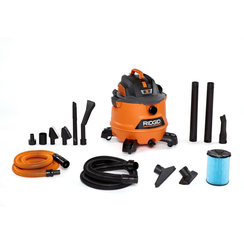 2025 Aspiradora para Líquidos y Polvo 14 Gal / 6.0 HP Pico NXT con Kit Premium para Auto – RIDGID HD1401