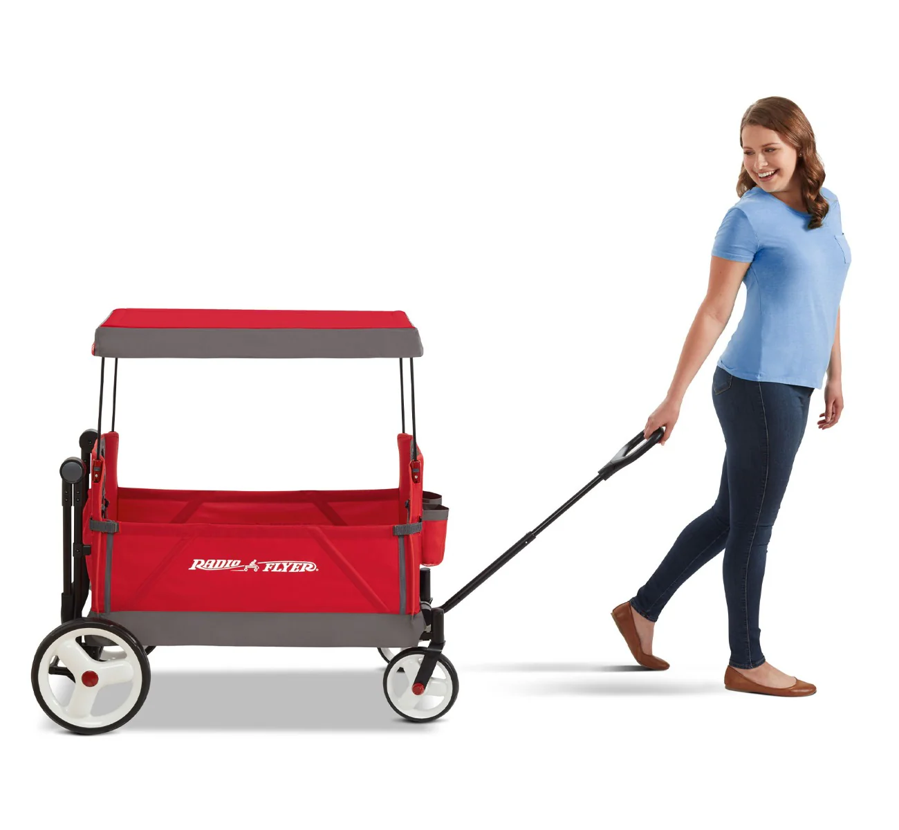 2025 Convertible Stroll 'N Wagon – Dirección Versátil, Plegado Fácil, Seguridad y Comodidad para Toda la Familia