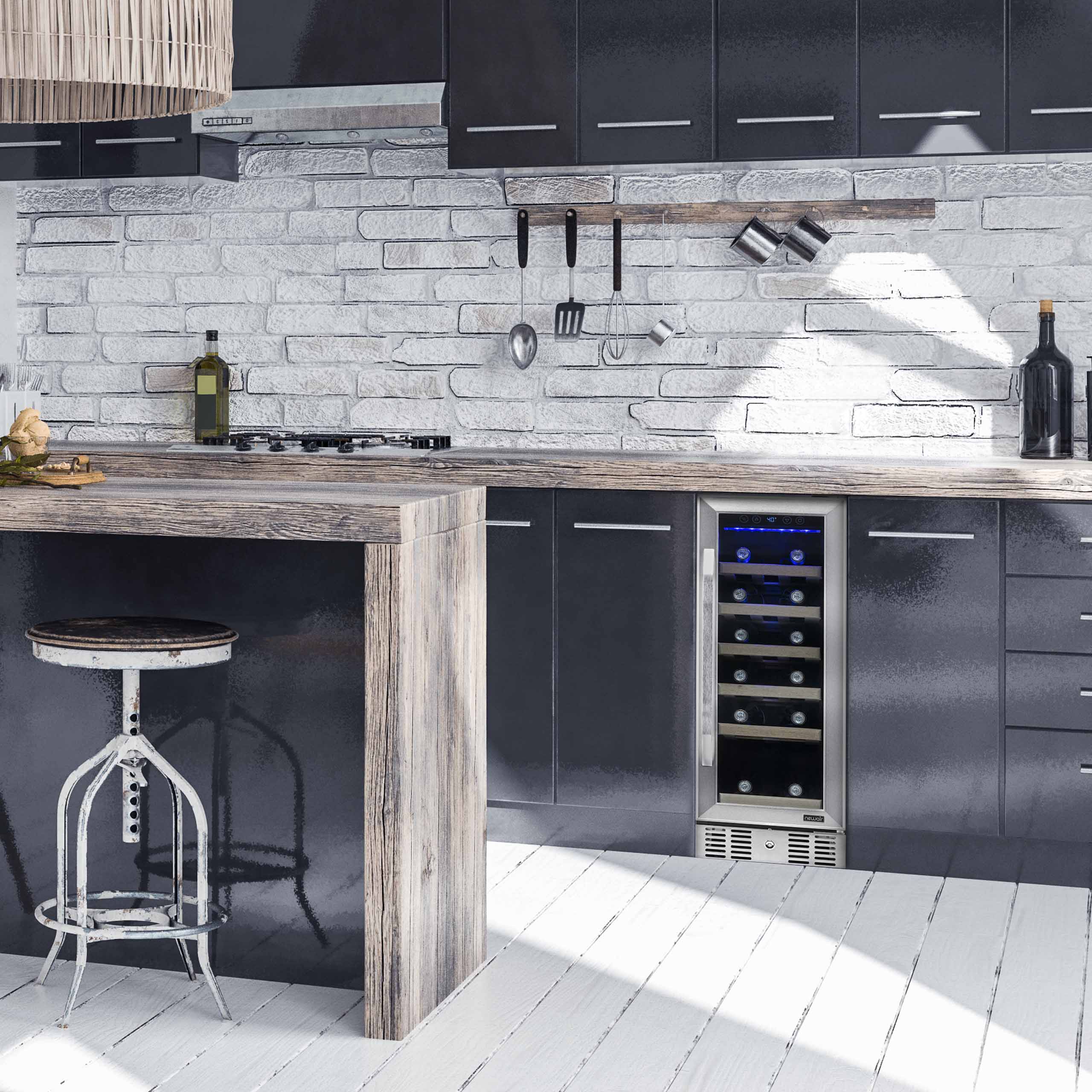 2025 Refrigerador de Vinos Empotrable Newair – Acero Inoxidable