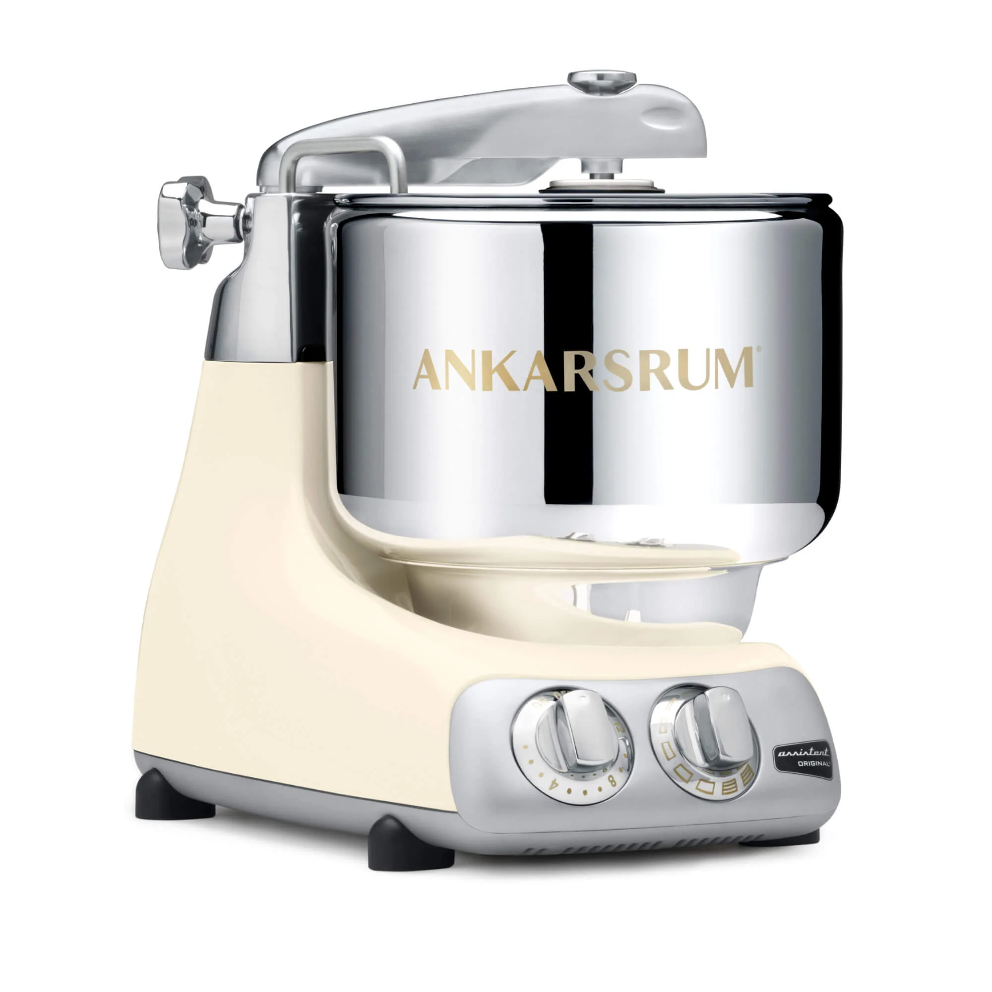 2025 Ankarsrum Assistent Original 6230 – Robot de cocina en crema clara, versátil, potente y elegante
